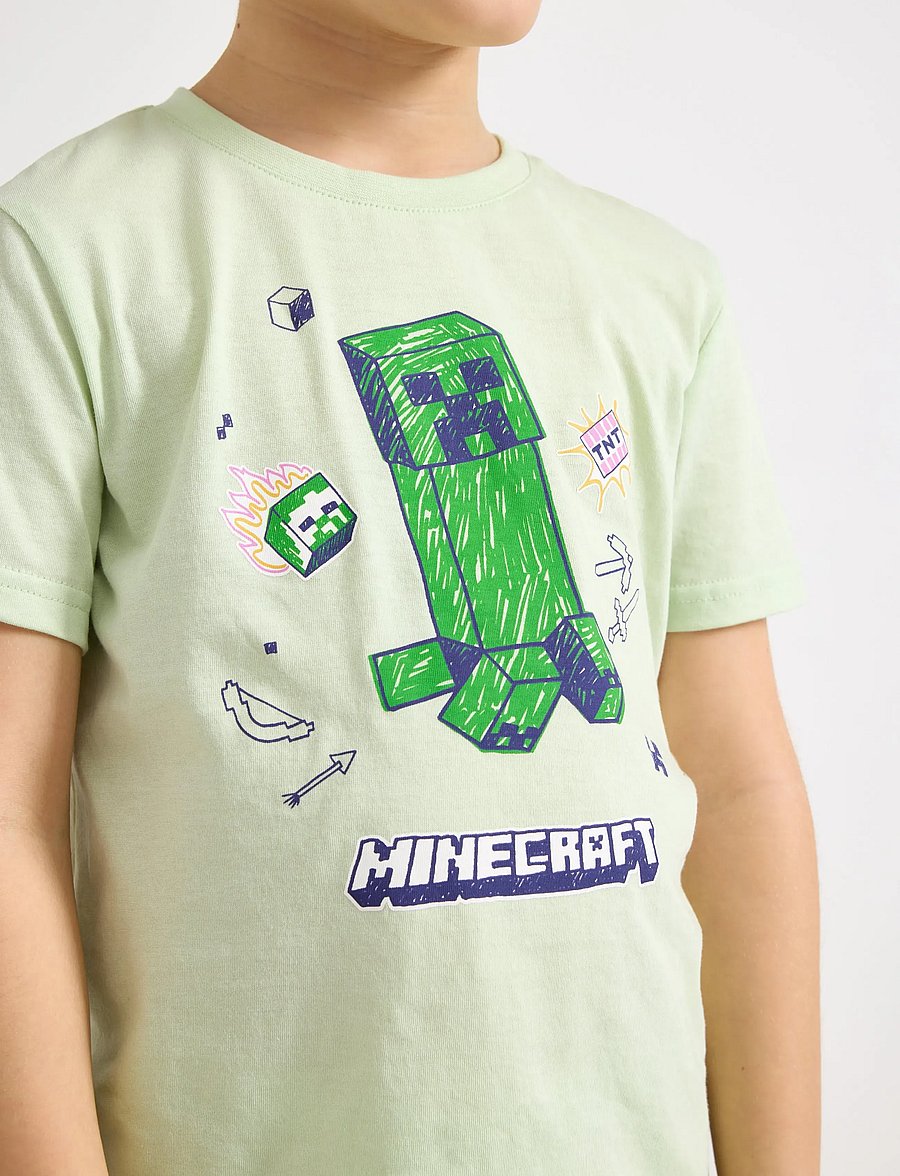 Lindex - Minecraft pyjama set - pyjamasset - light green - 4
