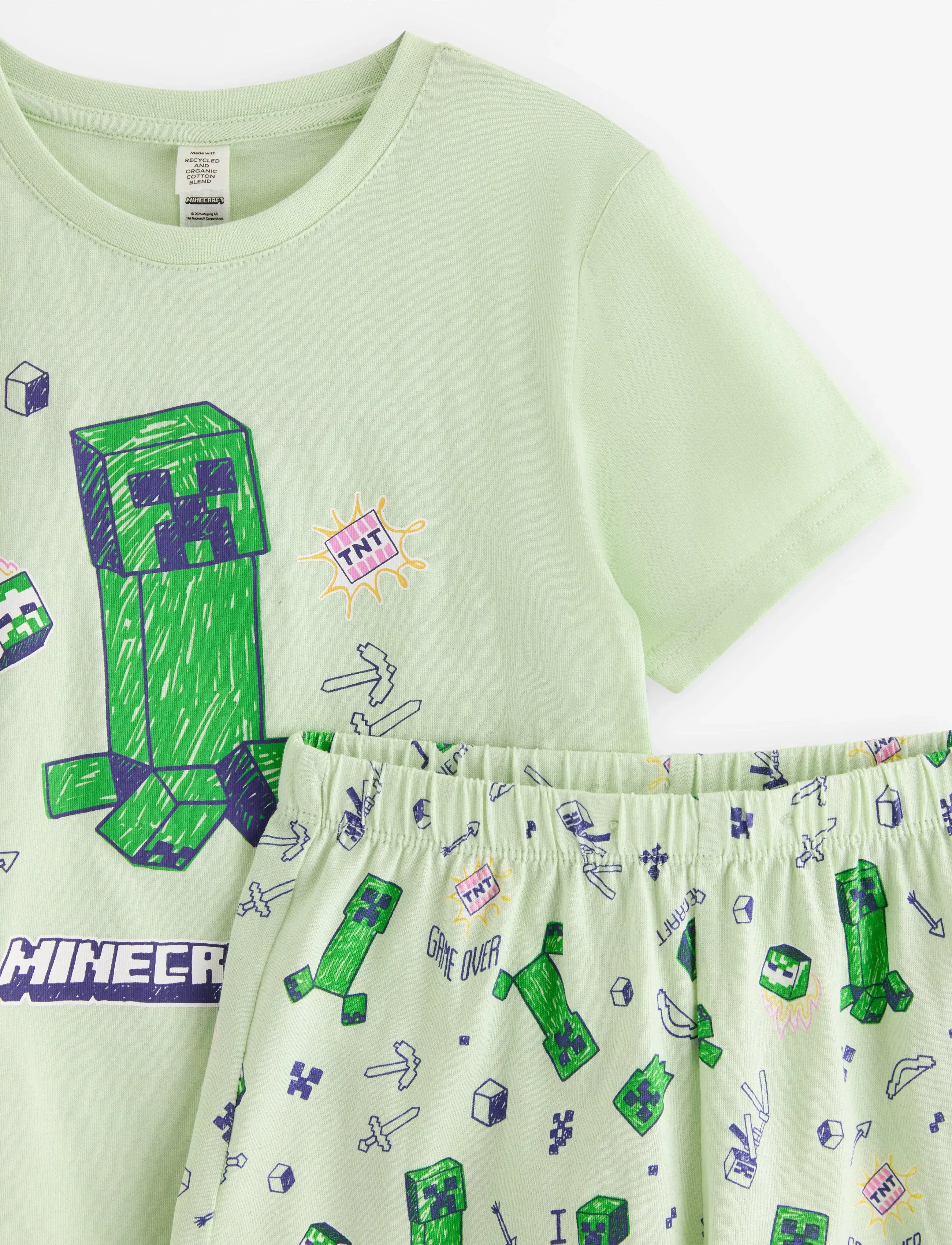 Lindex - Minecraft pyjama set - sets - light green - 5