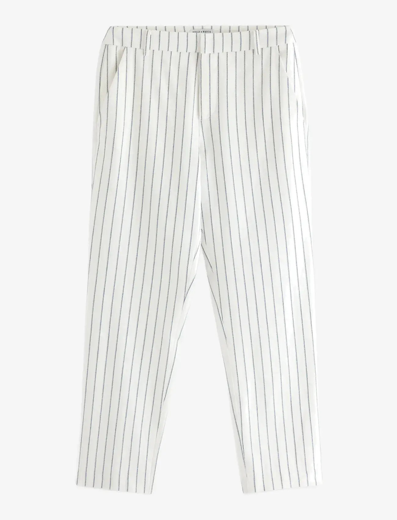 Lindex - Trousers in linen blend - hørbukser - off white - 1