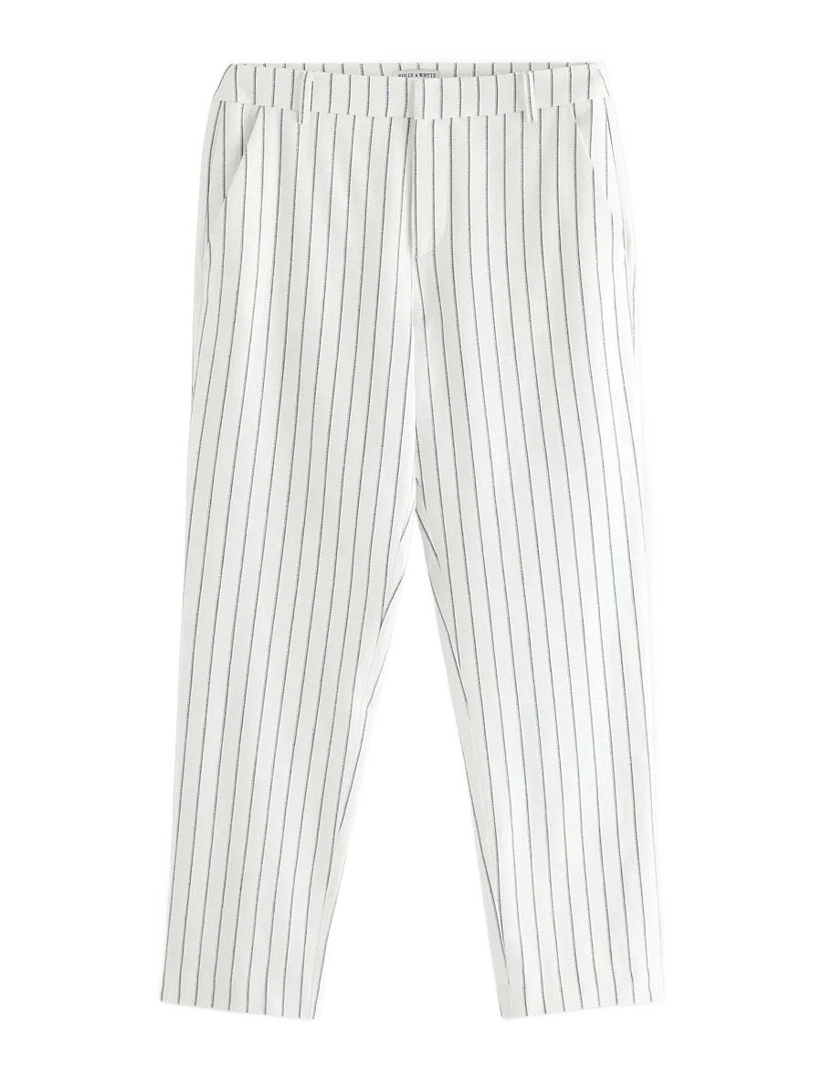 Lindex - Trousers in linen blend - leinenhosen - off white - 1