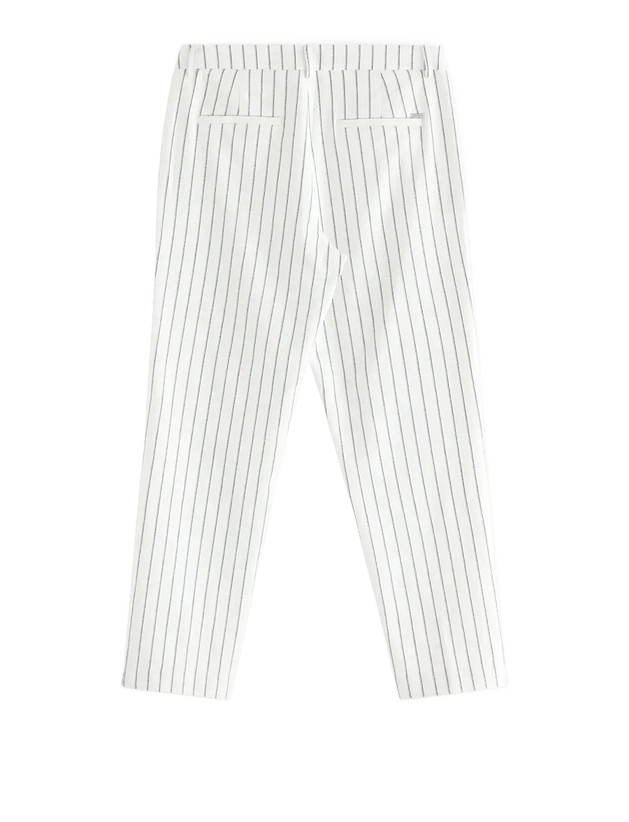 Lindex - Trousers in linen blend - leinenhosen - off white - 2