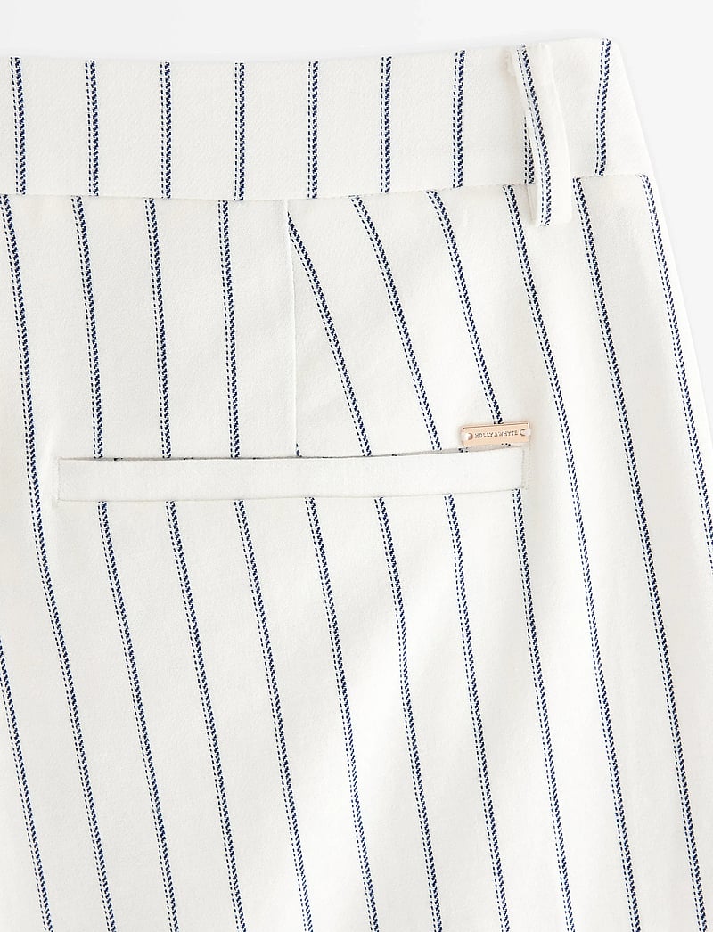 Lindex - Trousers in linen blend - hørbukser - off white - 5