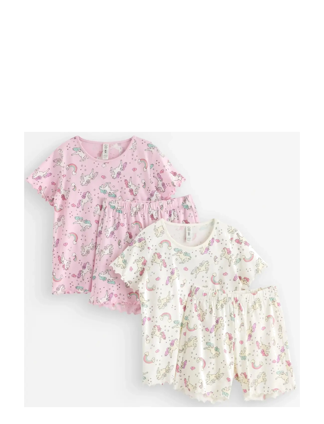 Lindex 2-pack pyjama set - Lindex - LIGHT PINK / pink/rose