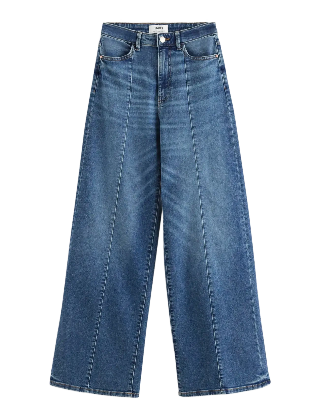 Lindex - Wide jeans with high waist - wide leg jeans - denim - 1