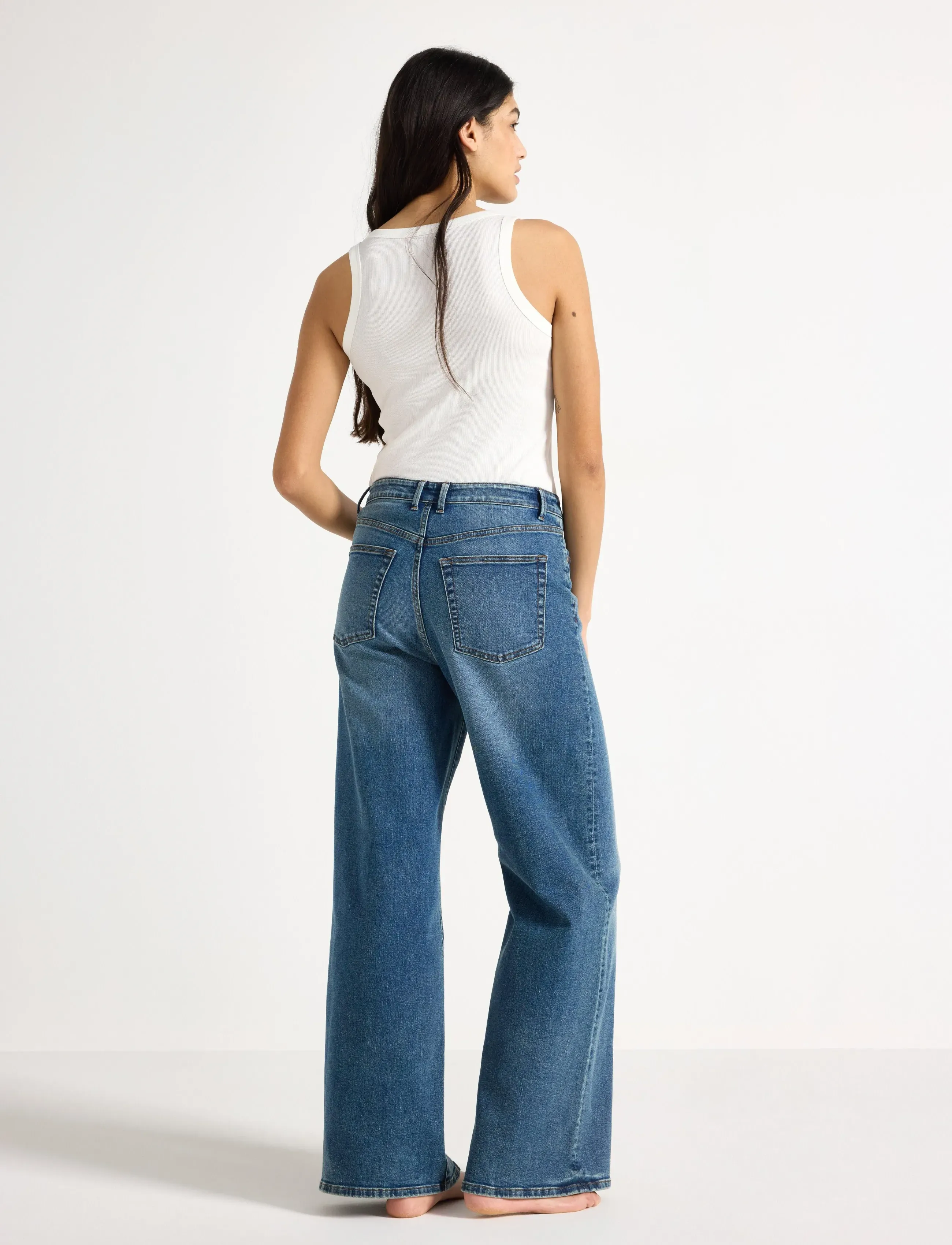 Lindex - Wide jeans with high waist - wide leg jeans - denim - 3