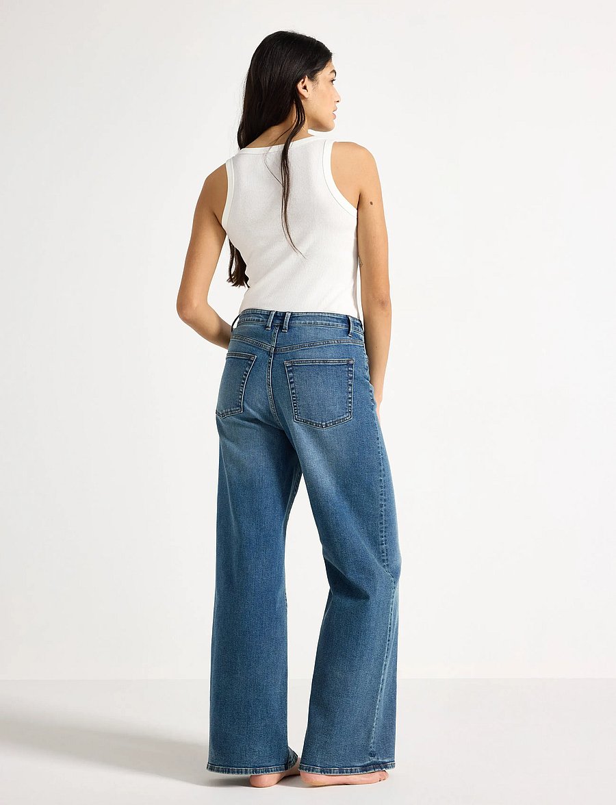 Lindex - Wide jeans with high waist - brede jeans - denim - 3