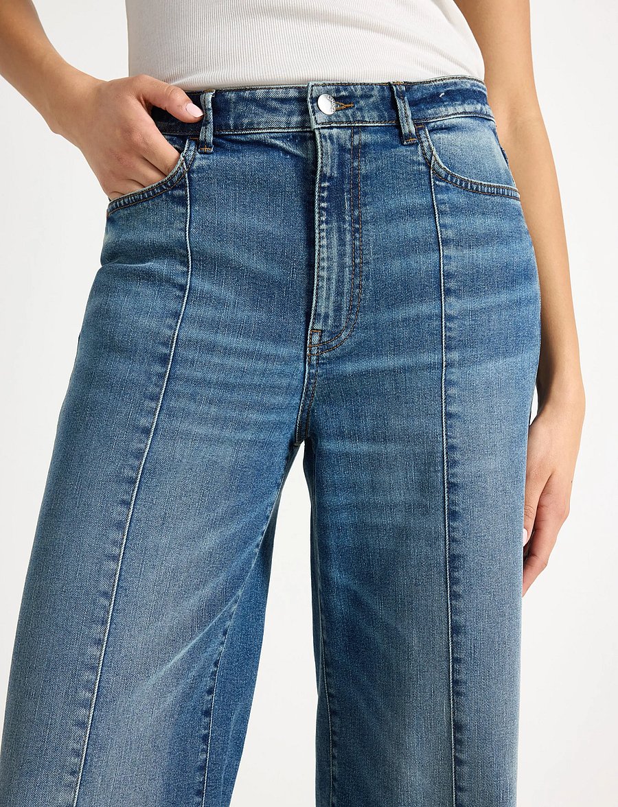 Lindex - Wide jeans with high waist - brede jeans - denim - 4