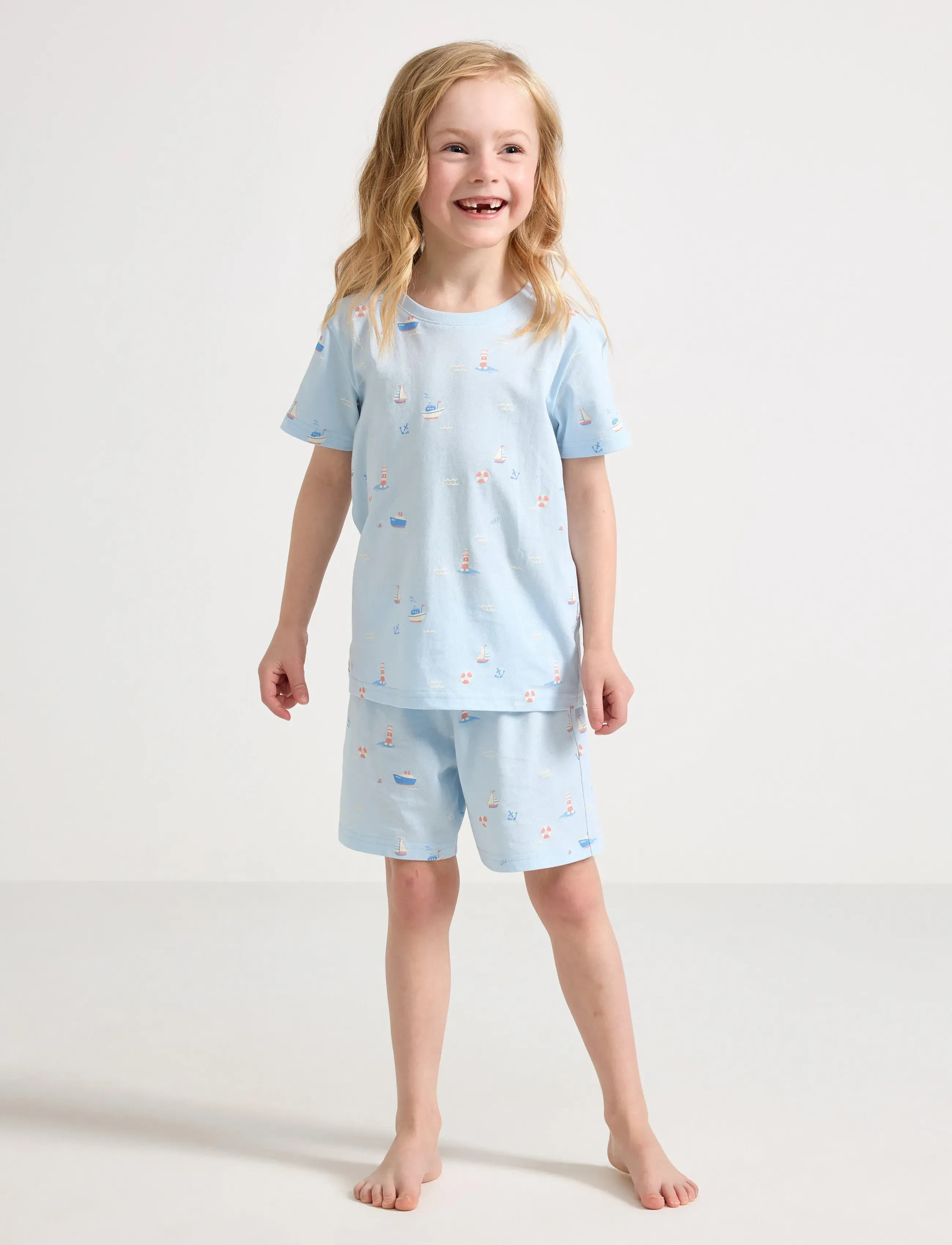 Lindex Pyjama Set, 92, Pyjamas, Blau - Sets, Kinder