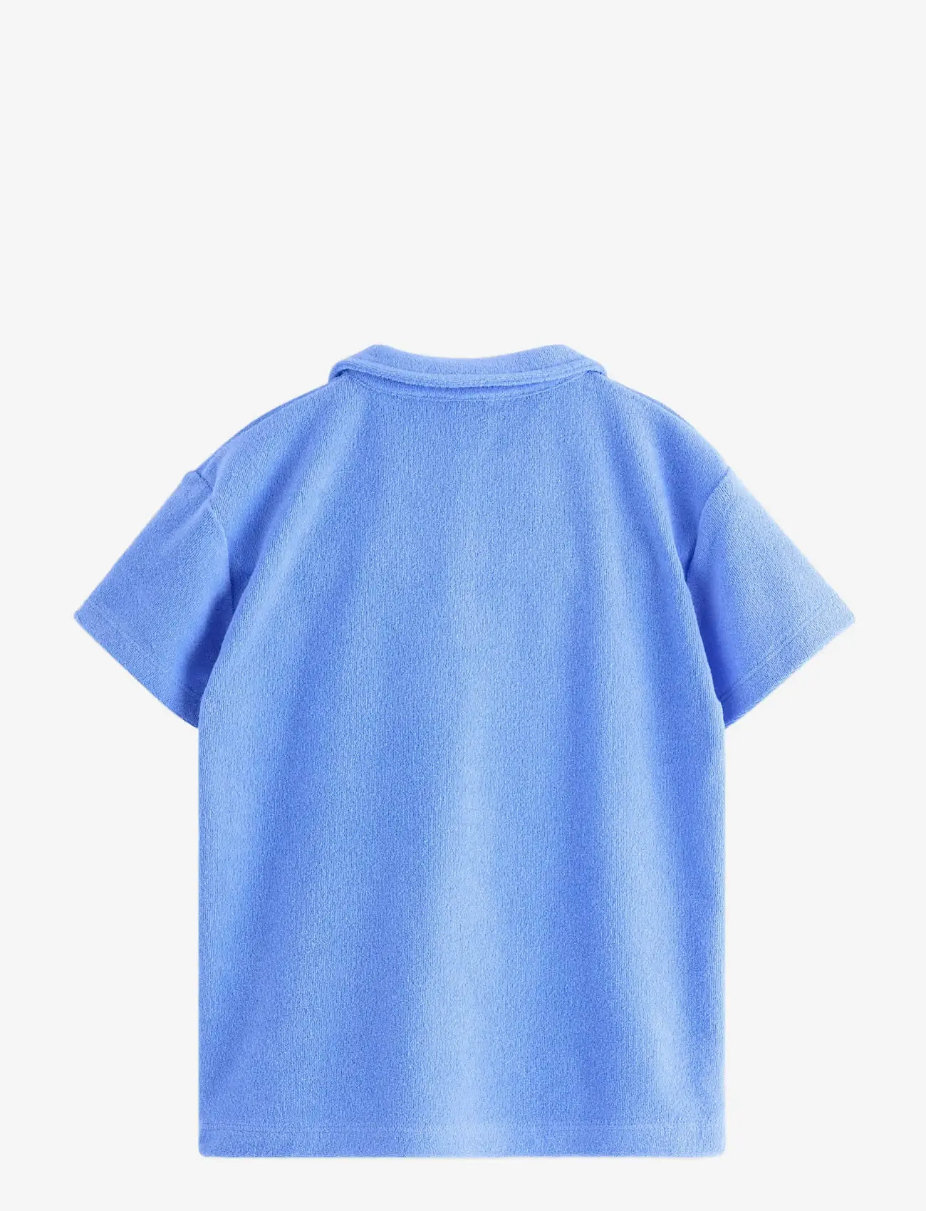Lindex - Top in terry with collar - short-sleeved polos - blue - 2