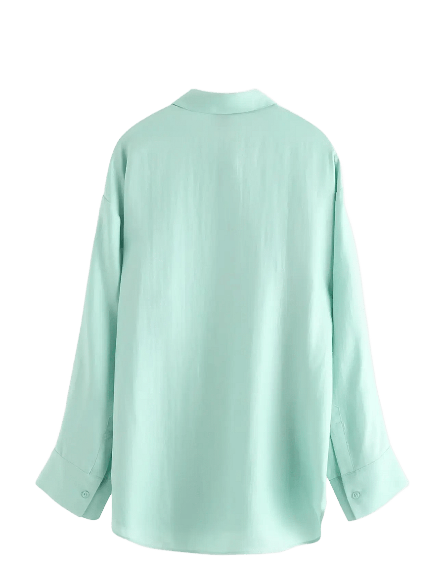 Lindex - Long-sleeved shirt - langærmede skjorter - light dusty aqua - 2