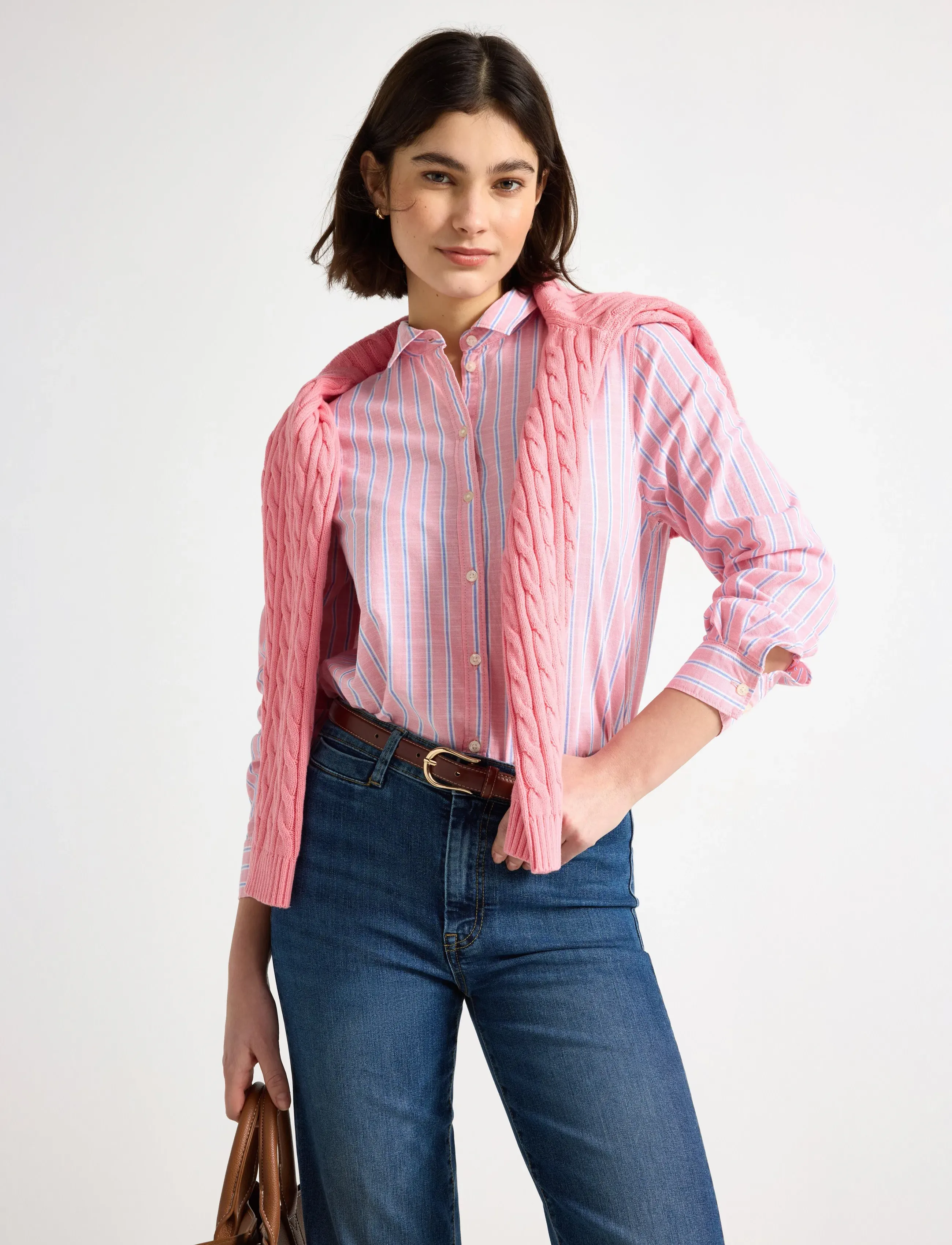 Lindex Long-sleeved shirt - Hemden - PINK / multi