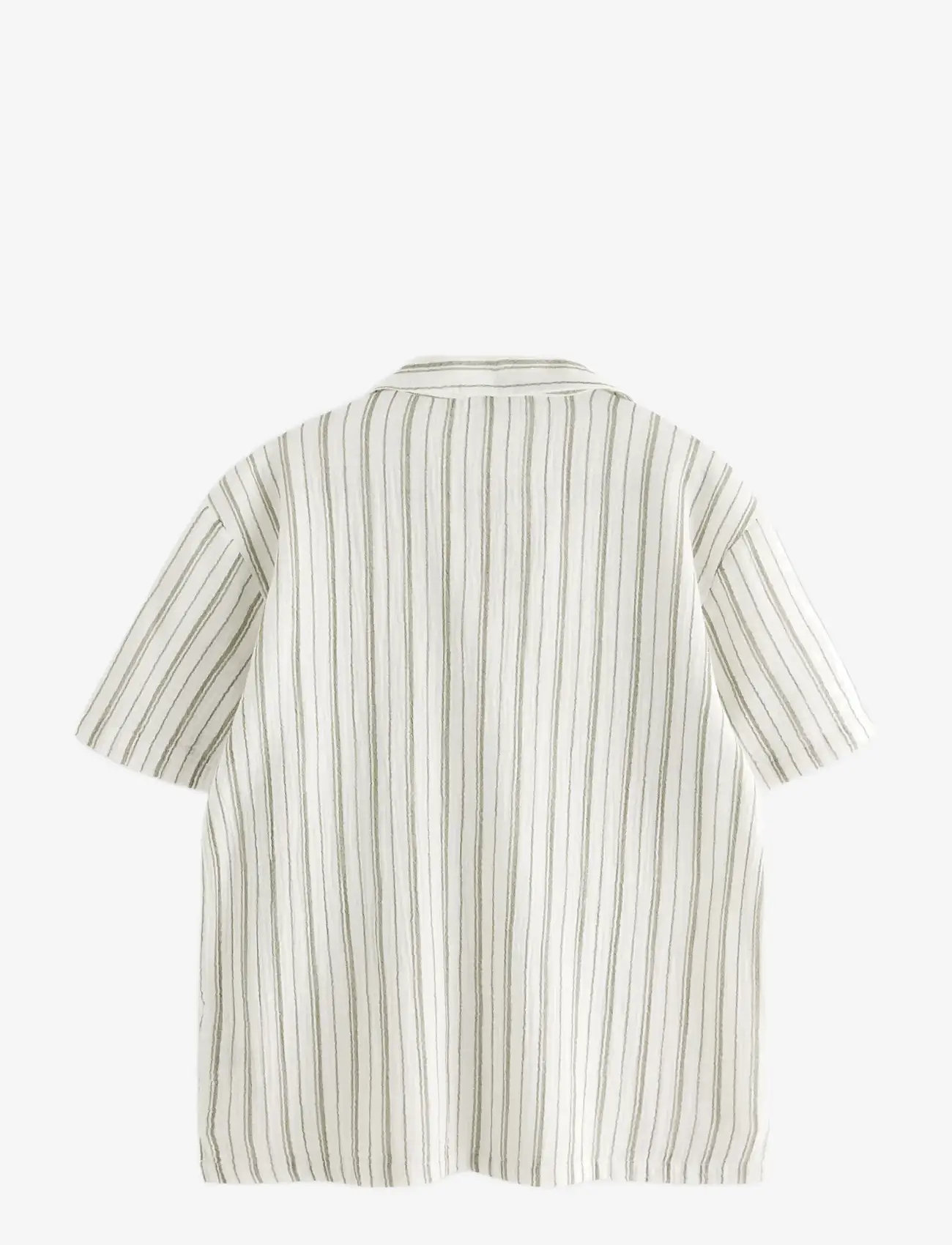 Lindex - Shirt in cotton gauze - kortærmede skjorter - dusty brown - 2