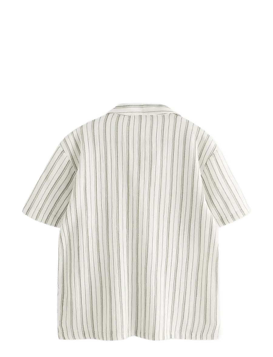 Lindex - Shirt in cotton gauze - marškiniai trumpomis rankovėmis - dusty brown - 2