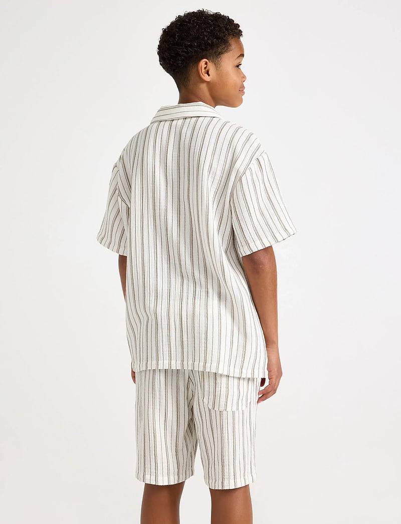 Lindex - Shirt in cotton gauze - marškiniai trumpomis rankovėmis - dusty brown - 3