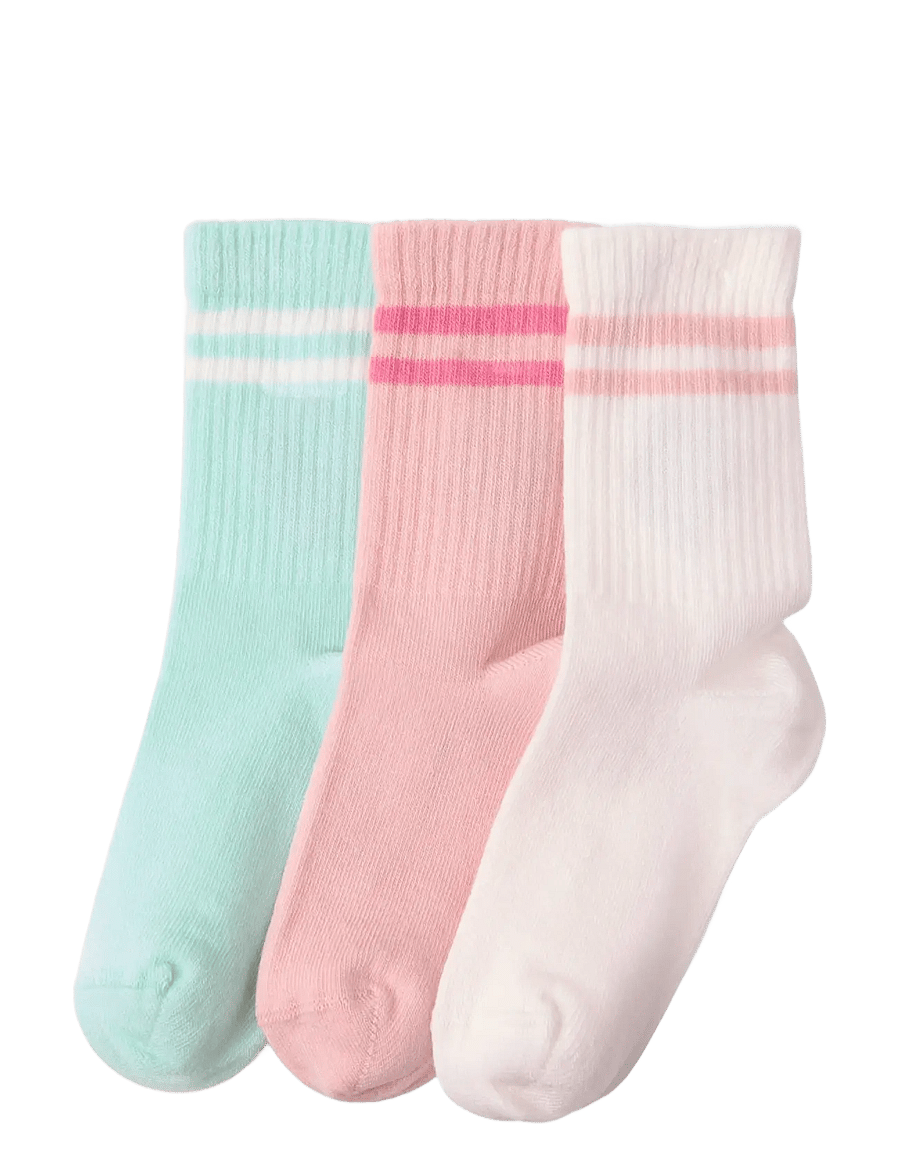 Lindex - 3-pack socks - strümpfe - light dusty pink - 0