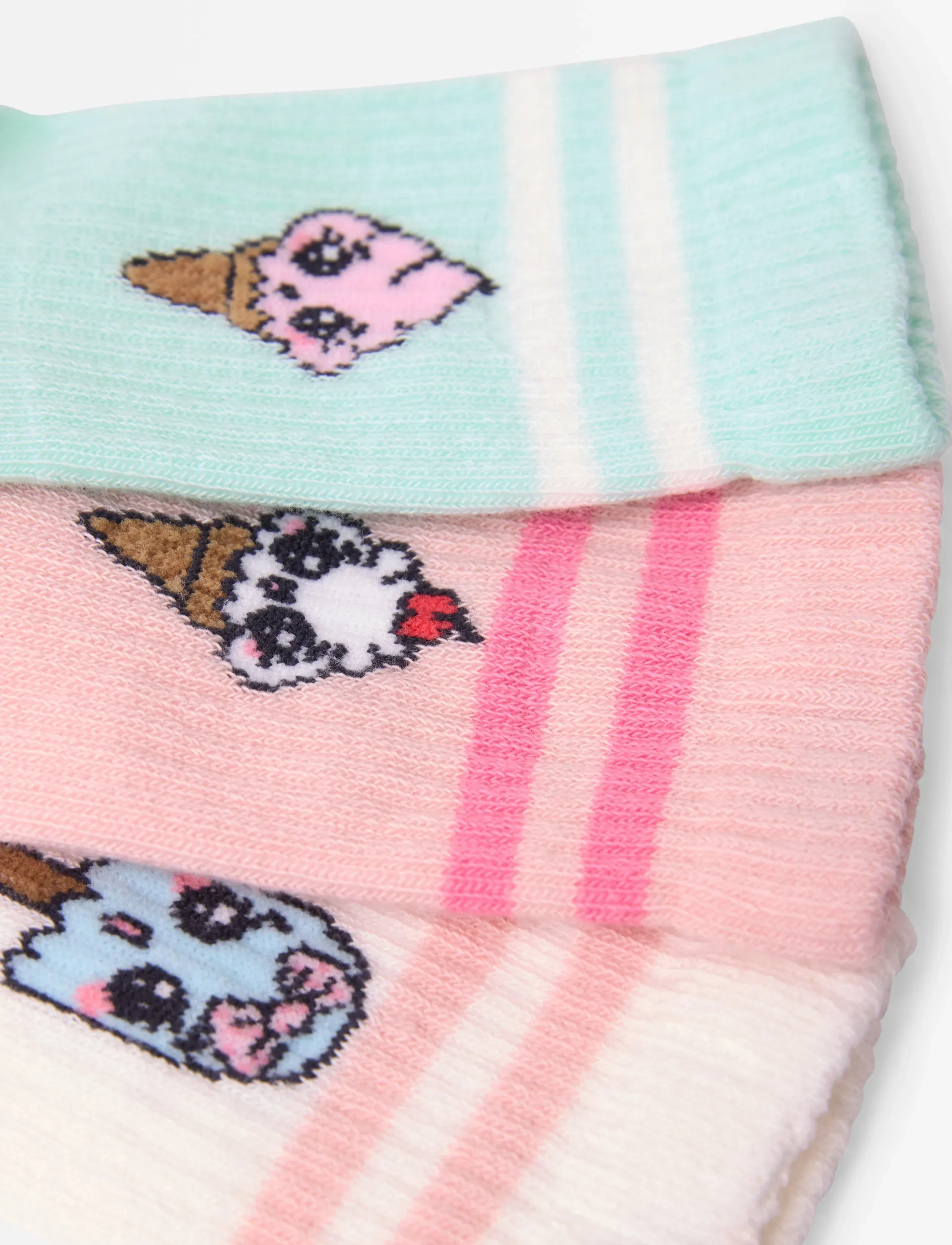 Lindex - 3-pack socks - sokken - light dusty pink - 2