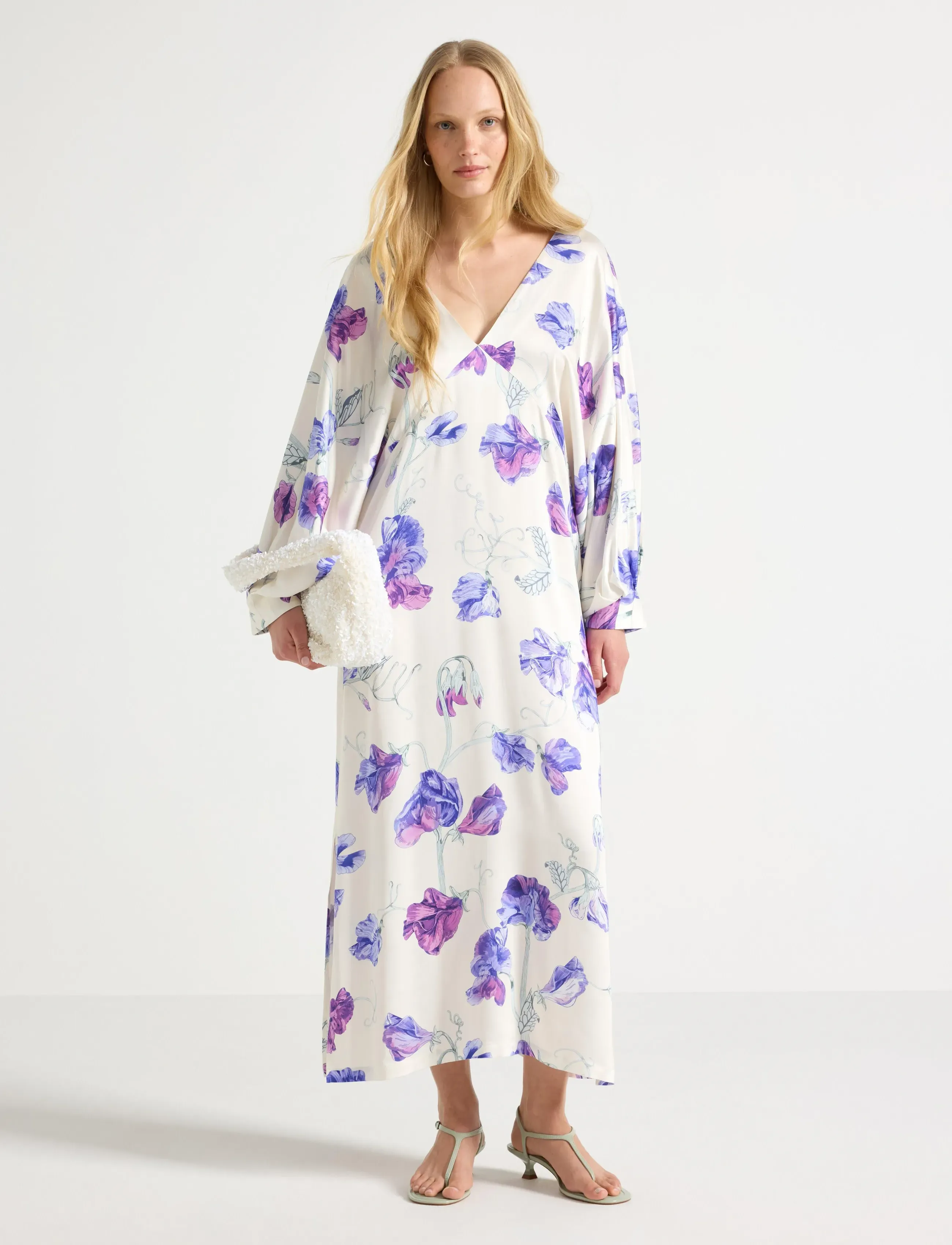 Lindex Midi Dress, XL, Cream, Kjoler > Knælange Og Midi, Dame