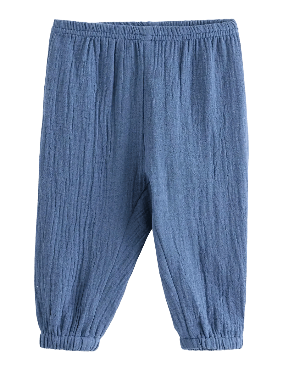 Lindex - Trousers woven loose - babyhosen - dusty blue - 0
