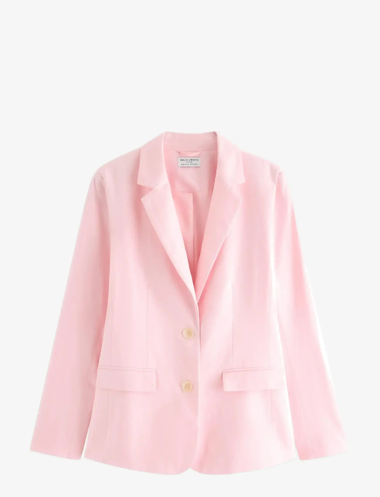 Lindex - Blazer in linen blend - einreihige blazer - light pink - 1