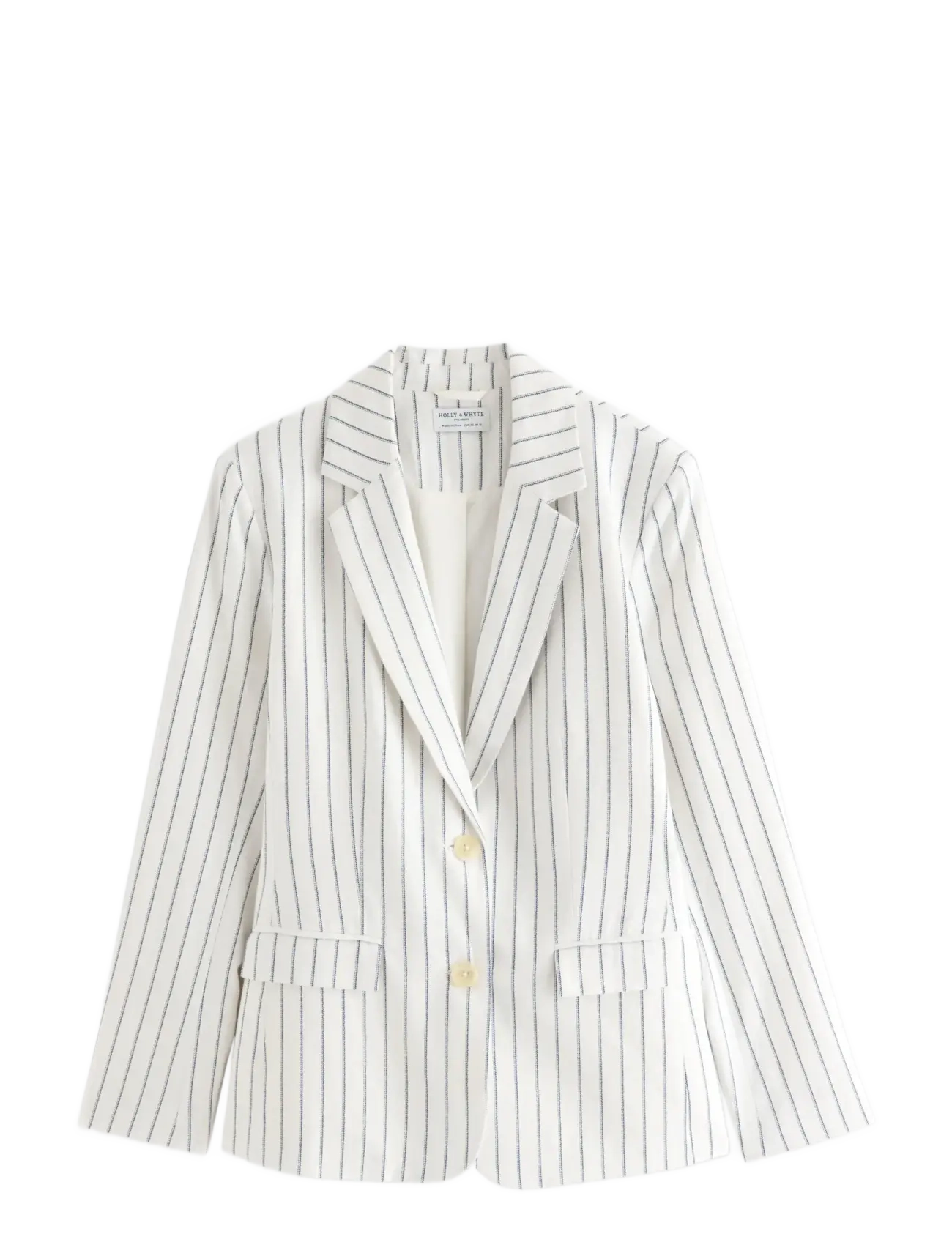 LINDEX Blazer In Linen Blend Weiß - 36 - Damen