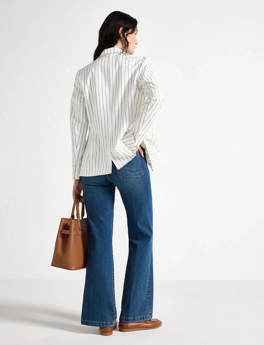 Lindex - Blazer in linen blend - single breasted blazers - off white - 3