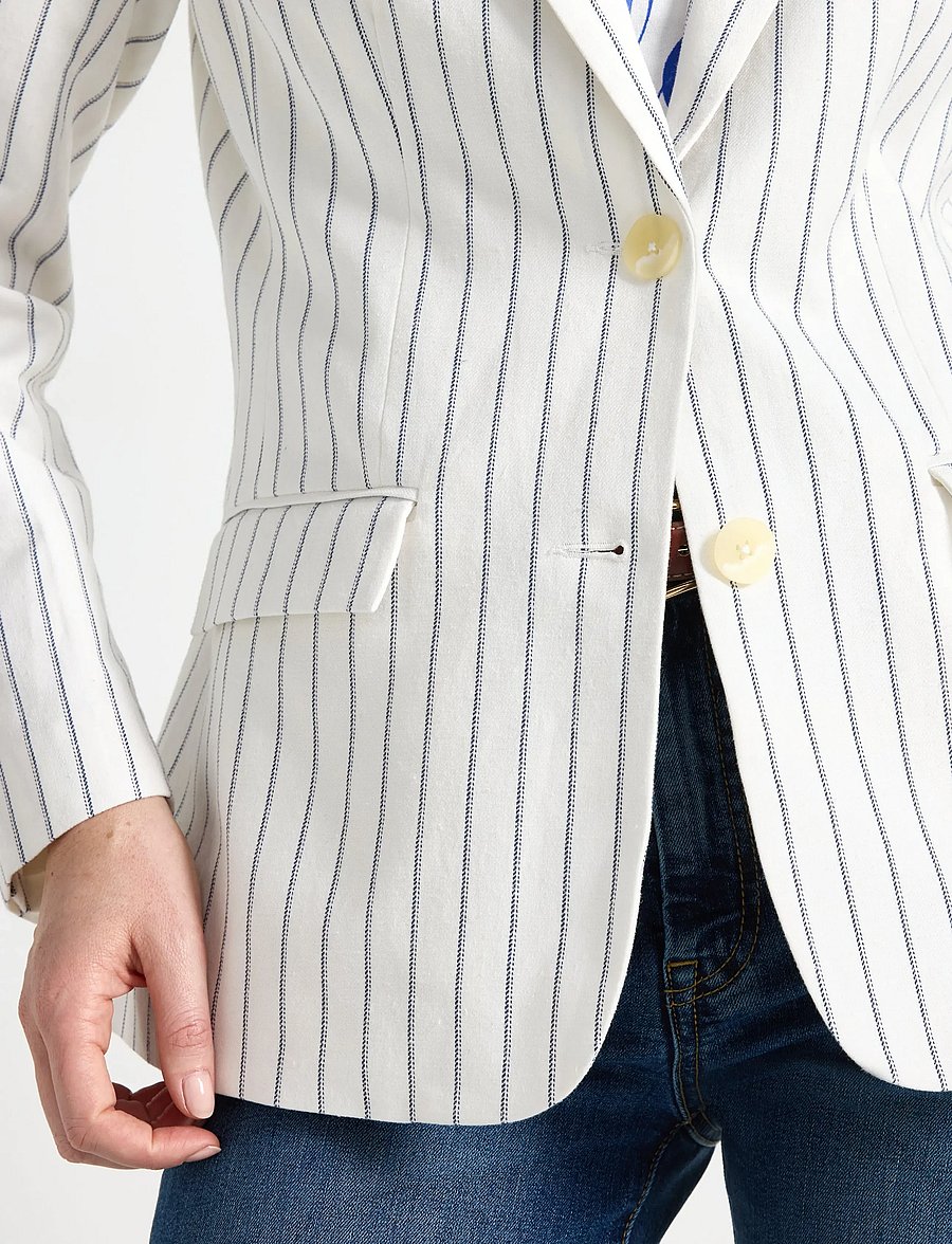 Lindex - Blazer in linen blend - single breasted blazers - off white - 4