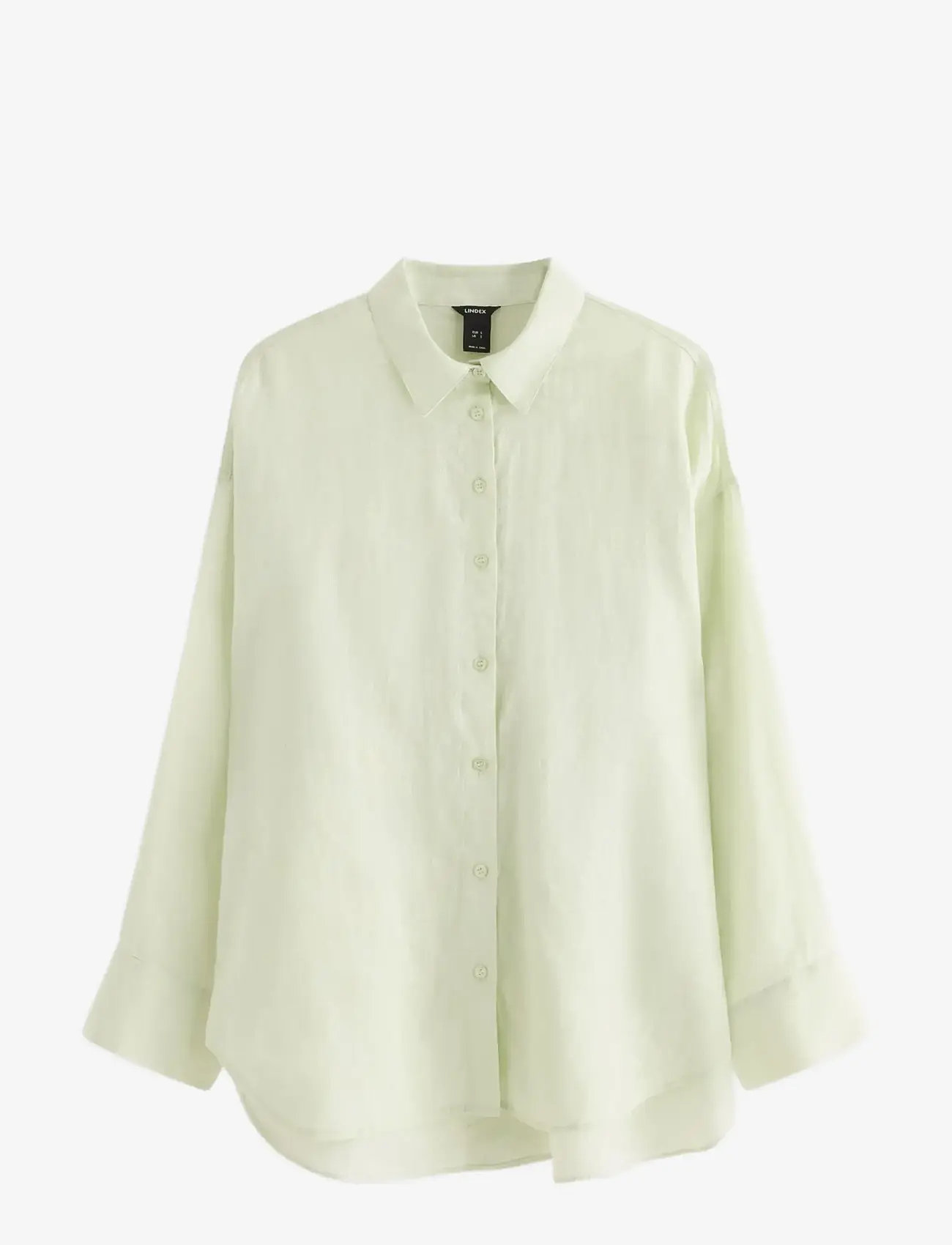 Lindex - Linen shirt - light dusty green - 1