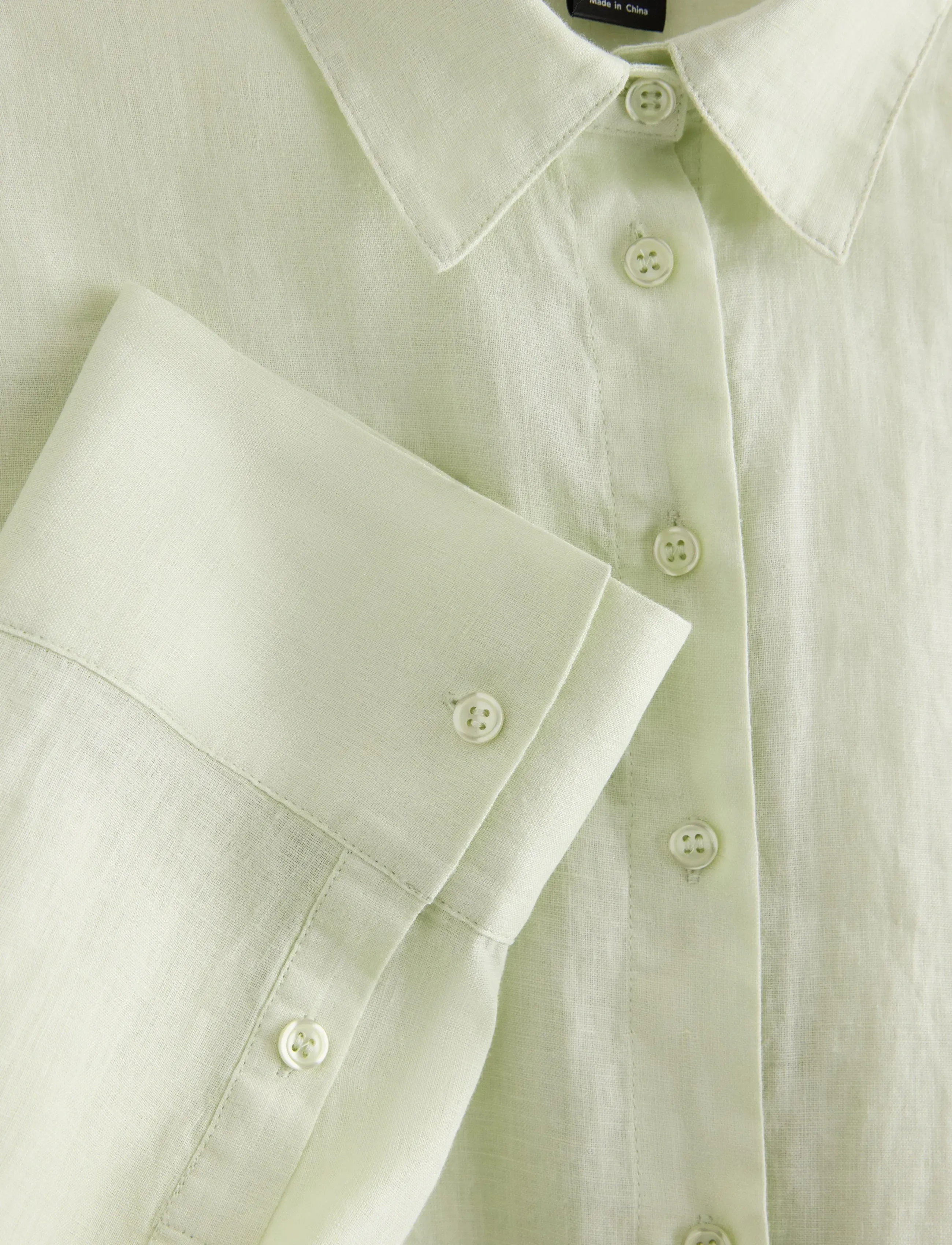 Lindex - Linen shirt - leinenhemden - light dusty green - 5
