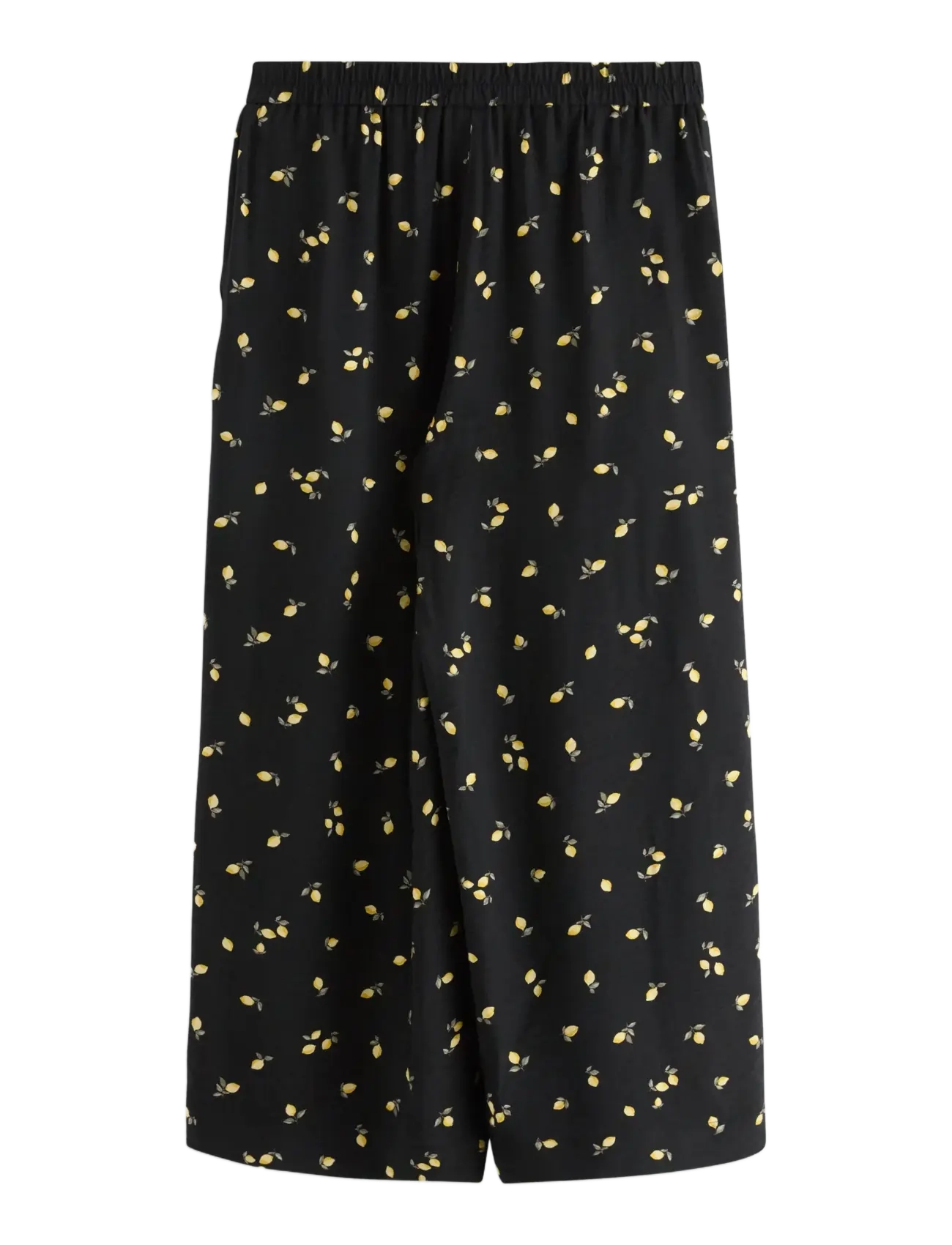 Lindex - WIDE cropped trousers - wide leg trousers - black - 2
