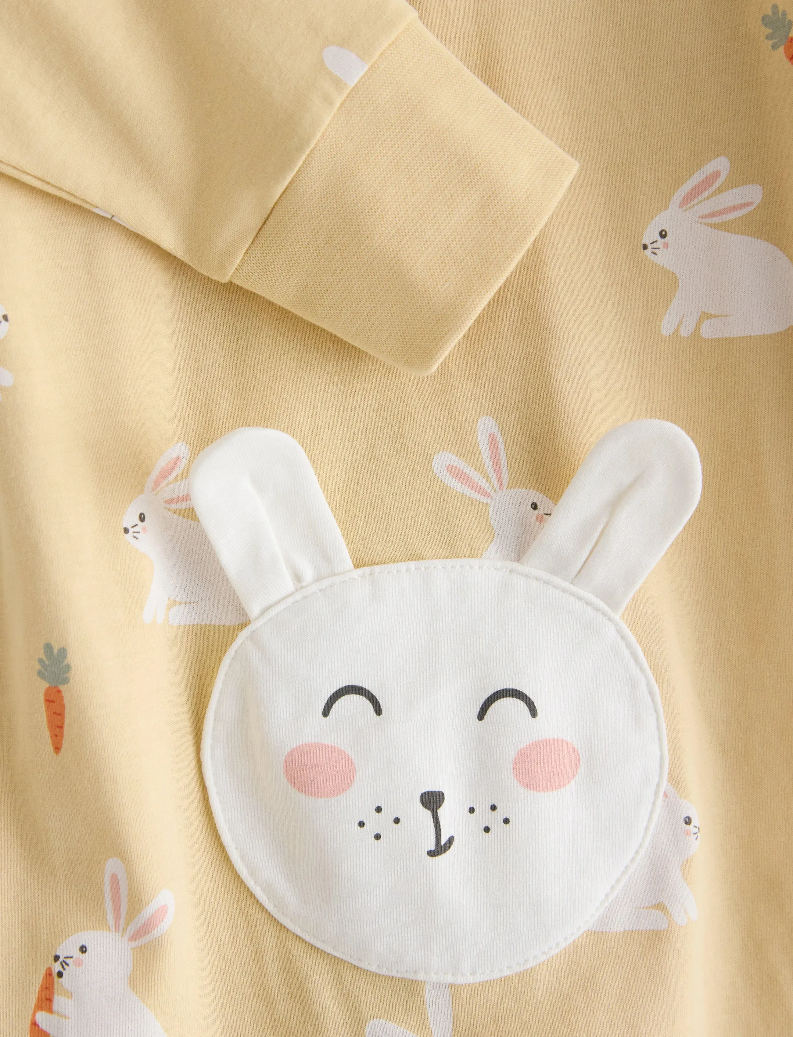 Lindex - Pyjamas bunny BF - apģērbs gulēšanai - light dusty yellow - 2