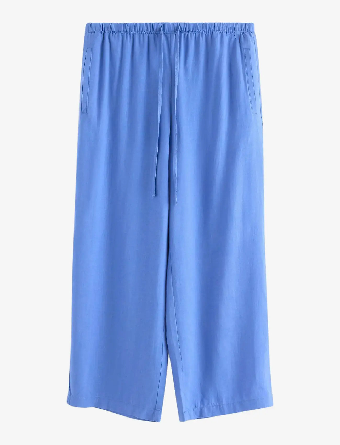 Lindex - Cropped trousers in linen blend - leinenhosen - light dusty blue - 1