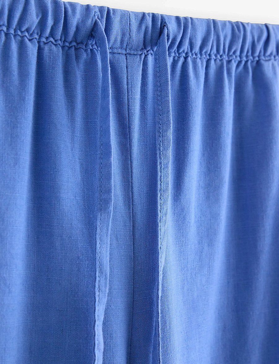 Lindex - Cropped trousers in linen blend - leinenhosen - light dusty blue - 5