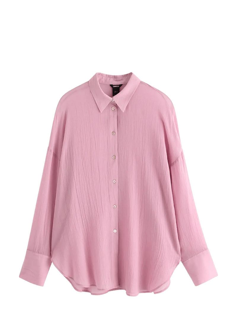 Lindex - Sheer blouse - langärmlige blusen - light dusty pink - 1