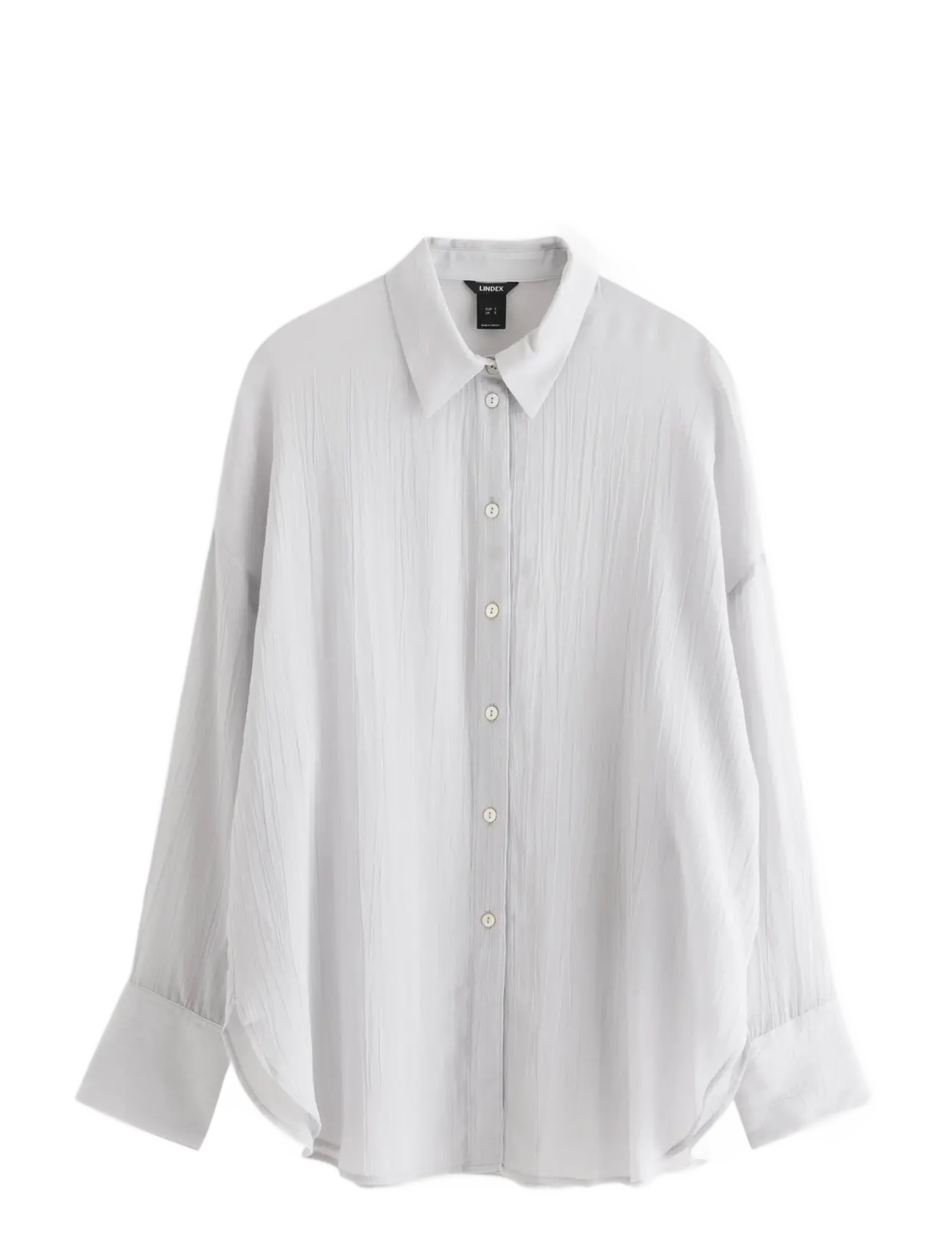 LINDEX Sheer Bluse Grau - XS - Damen