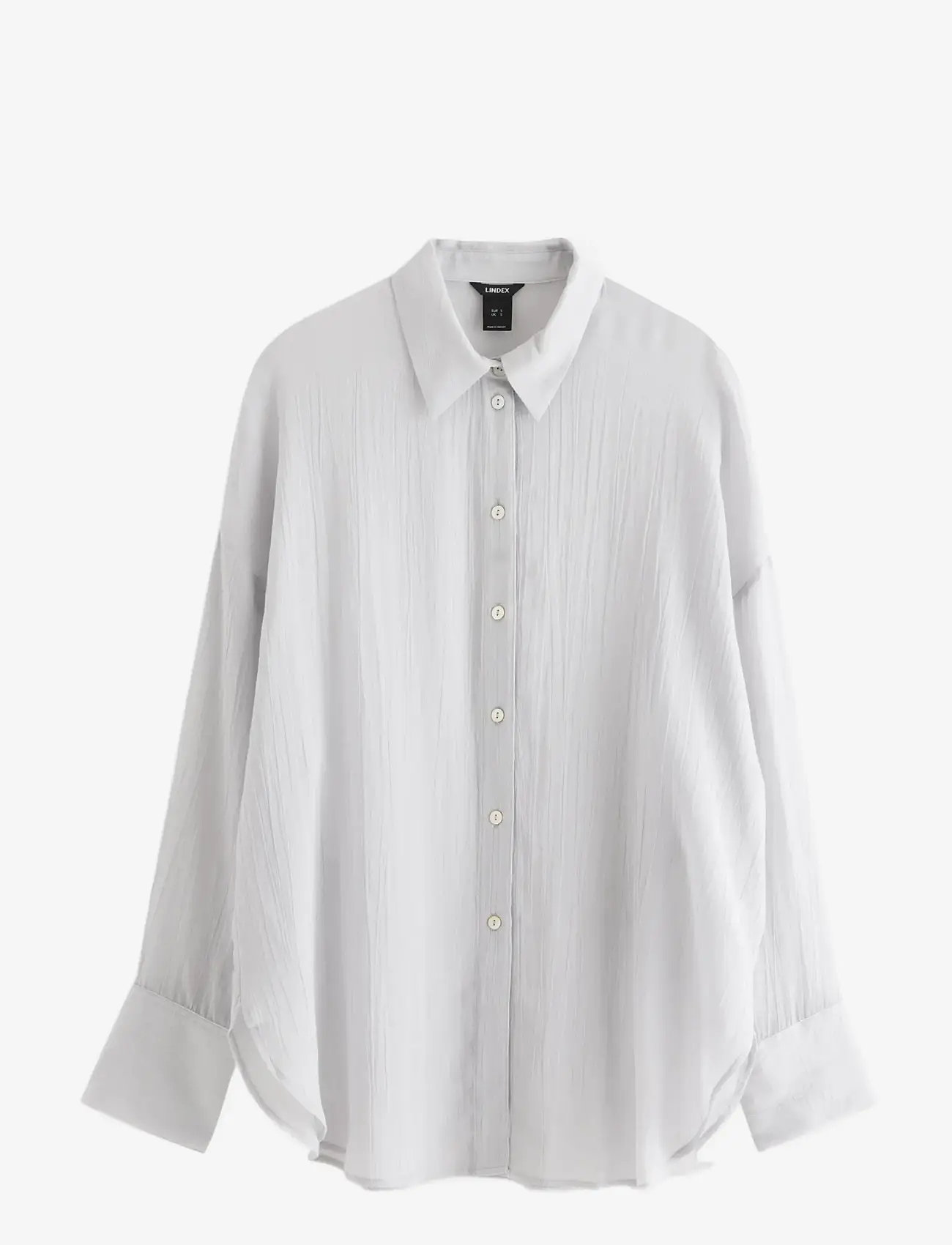 Lindex - Sheer blouse - langærmede bluser - light grey - 1