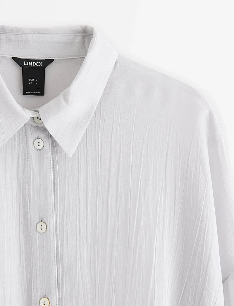 Lindex - Sheer blouse - langærmede bluser - light grey - 5