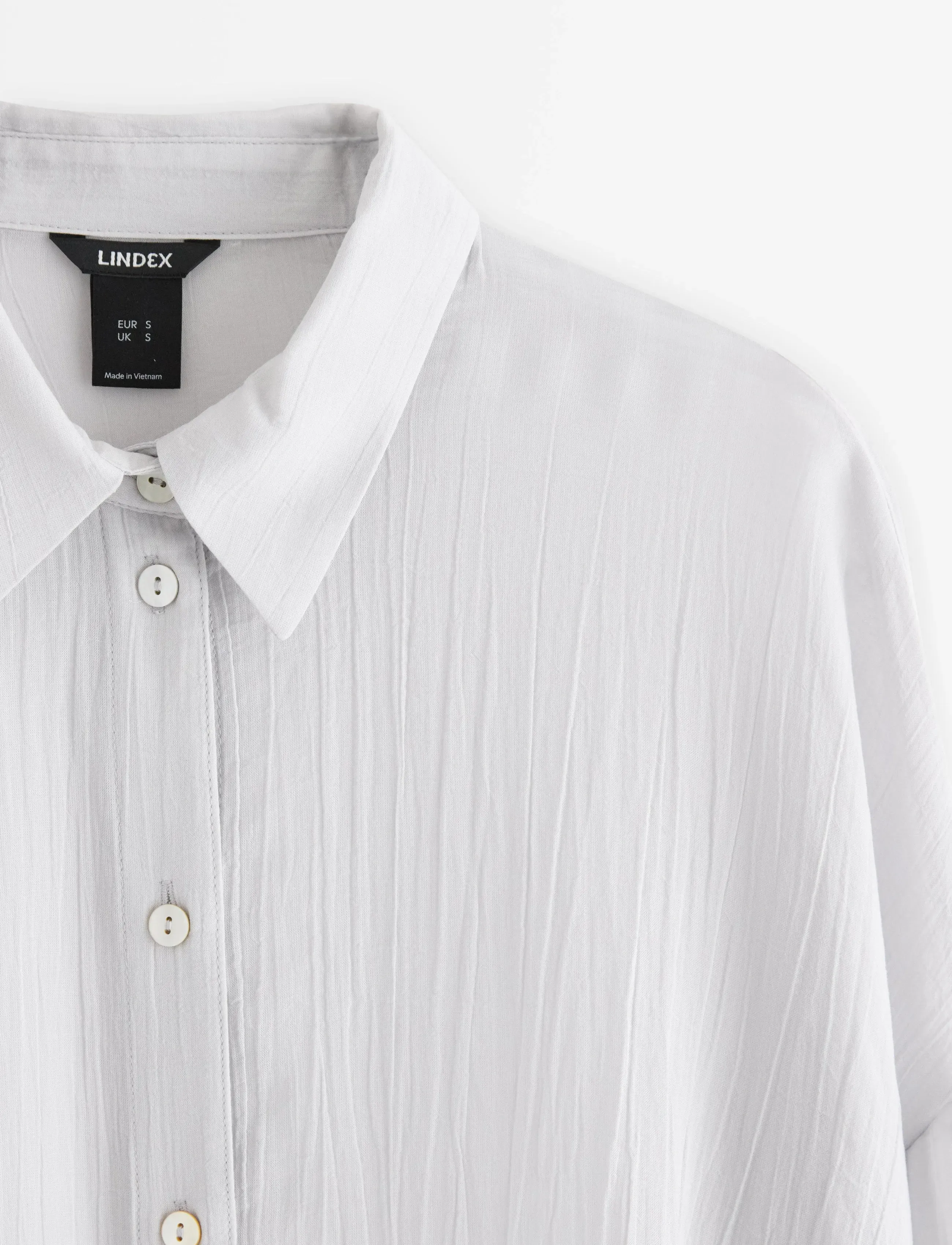 Lindex - Sheer blouse - pitkähihaiset puserot - light grey - 5