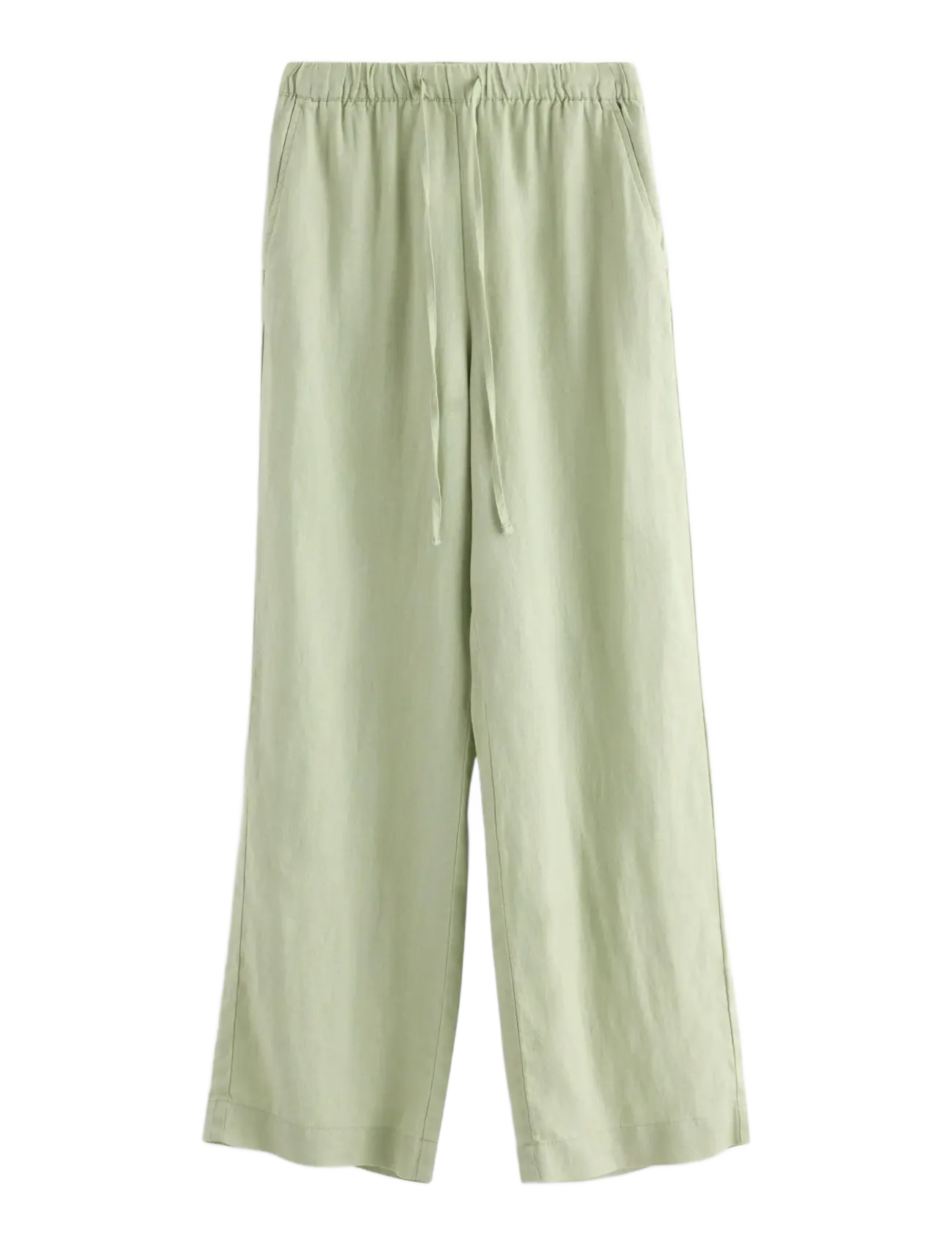 LINDEX Straight Bella Linen Hosen Grün - 38 - Damen