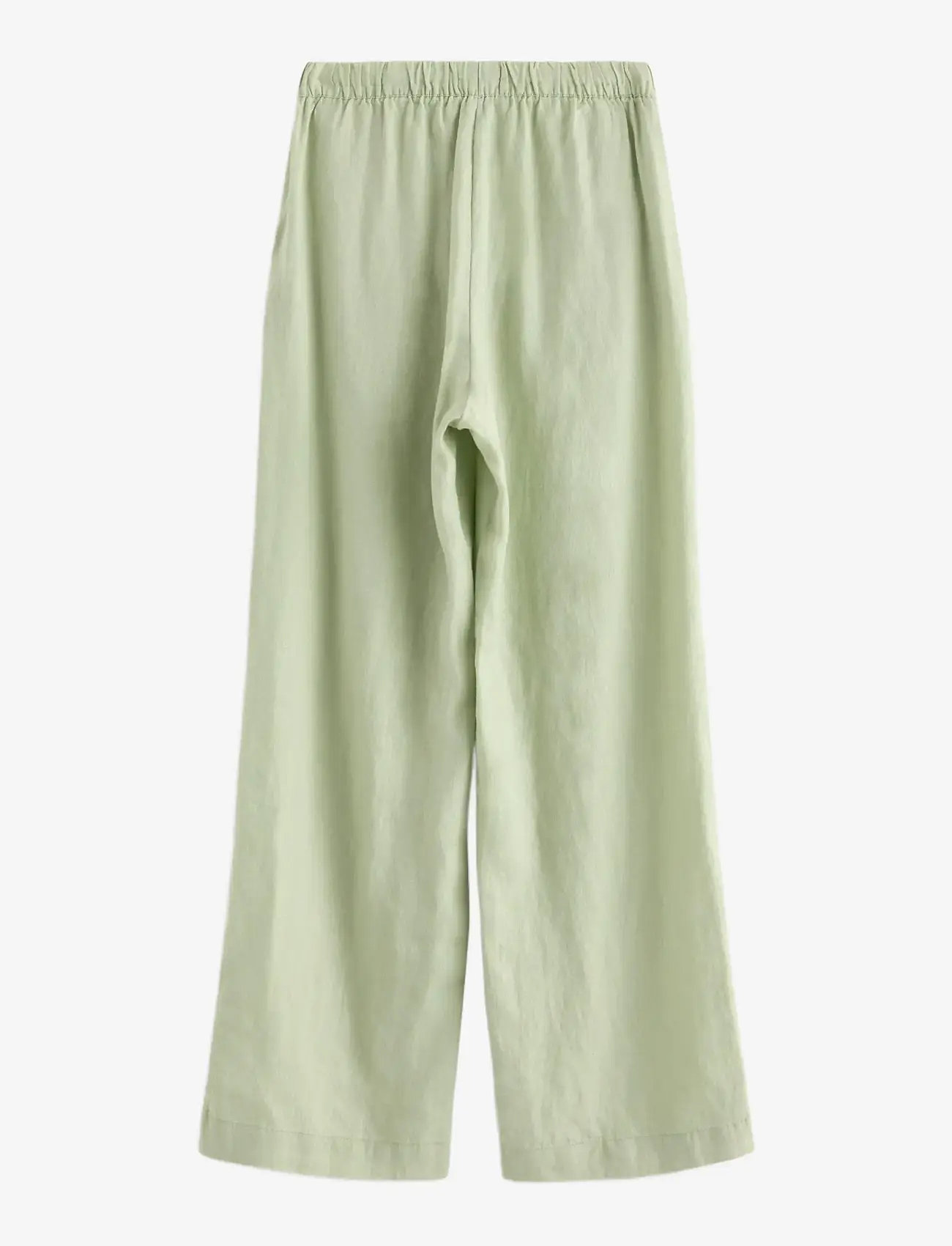 Lindex - STRAIGHT Bella linen trousers - linen trousers - light dusty green - 2