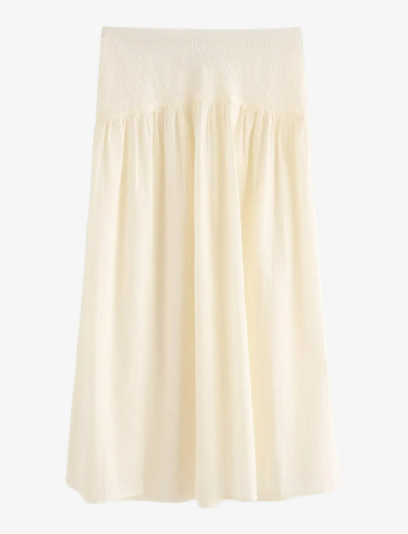 Lindex - Midi skirt in seersucker - midi nederdele - light white - 2