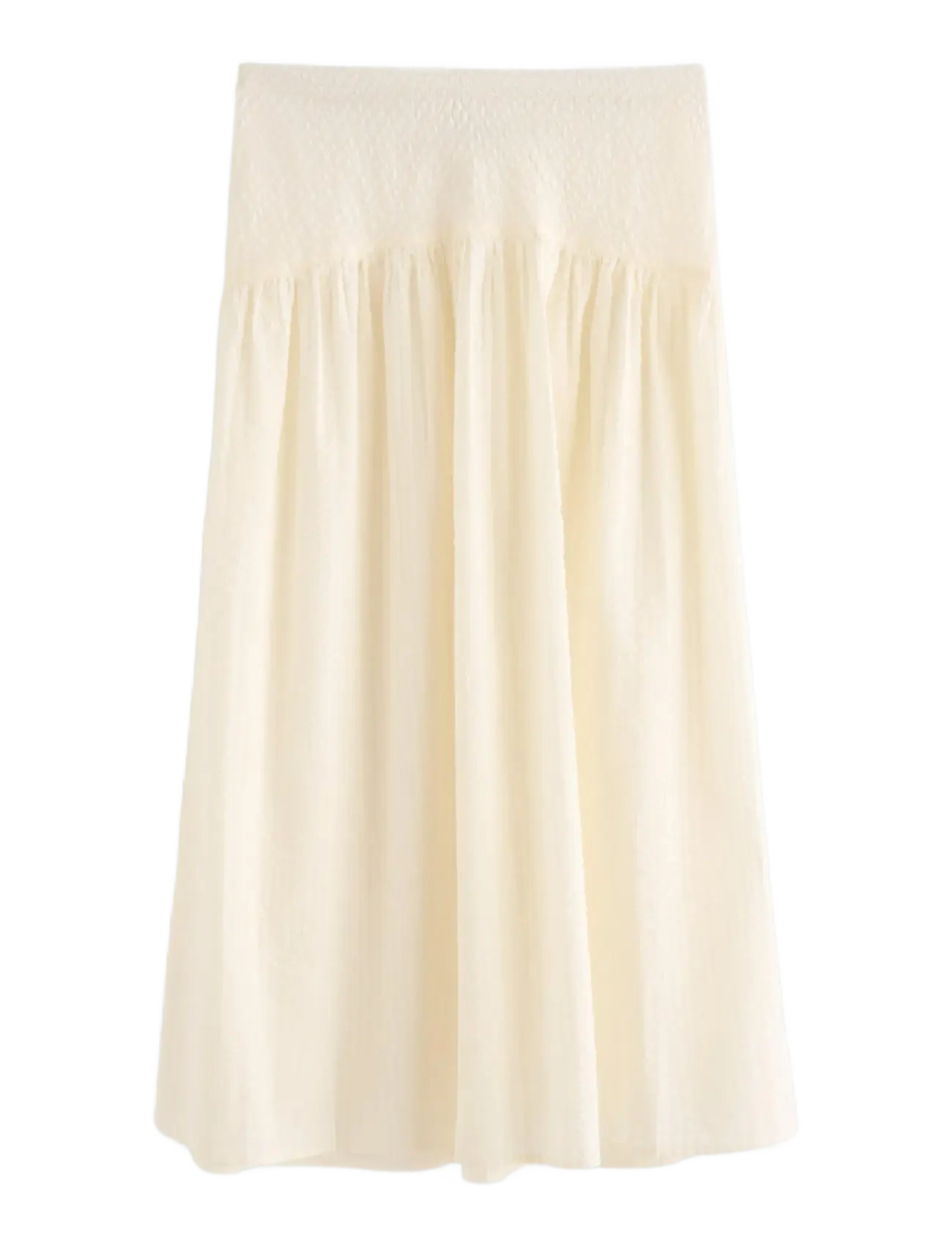 Lindex - Midi skirt in seersucker - spódnice do kolan i midi - light white - 2