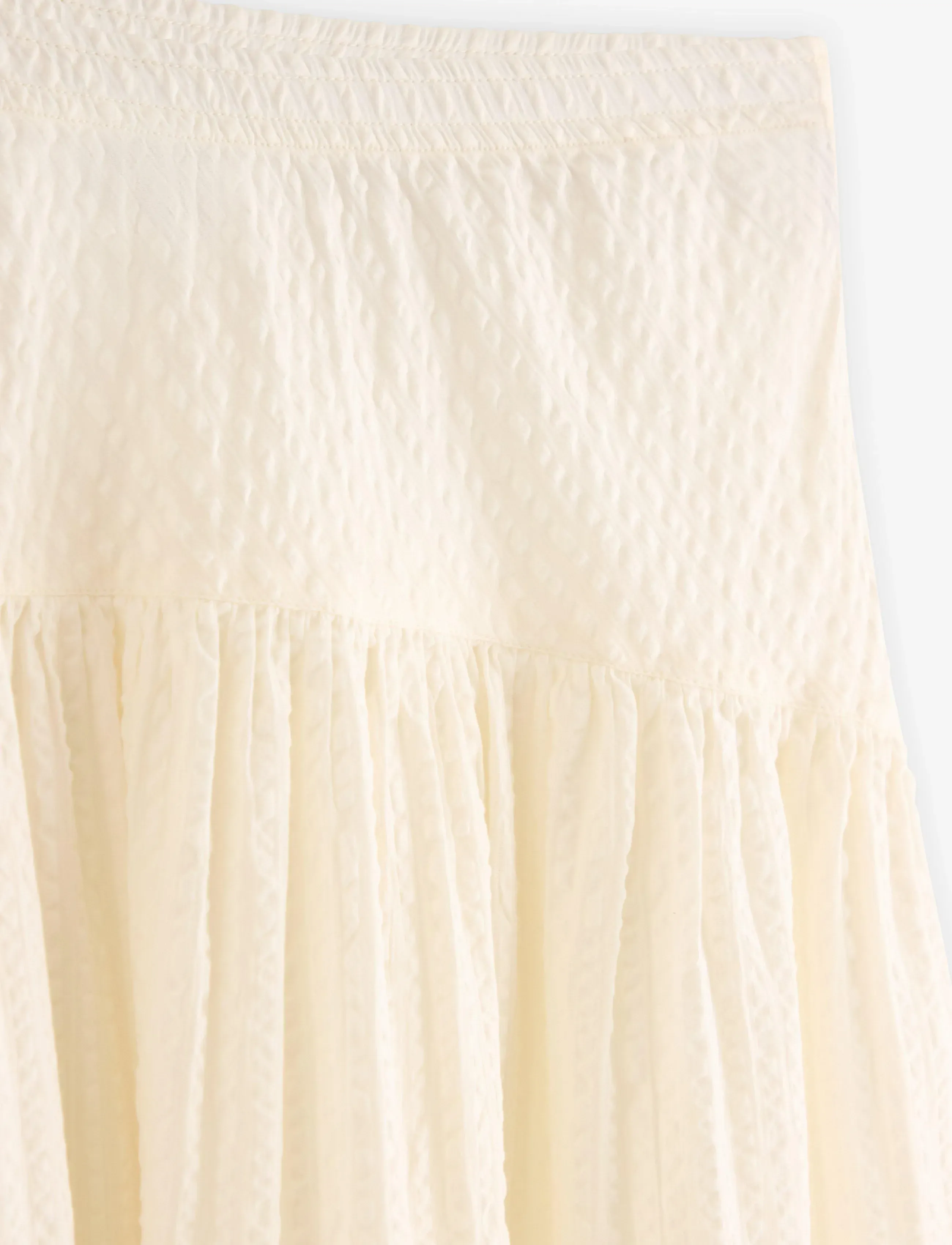 Lindex - Midi skirt in seersucker - spódnice do kolan i midi - light white - 5
