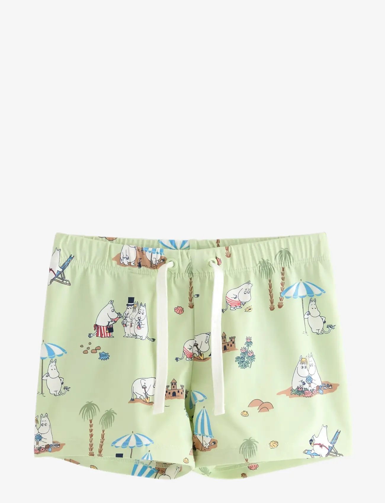 Lindex - Moomin swim trunks - swimshorts - light green - 0