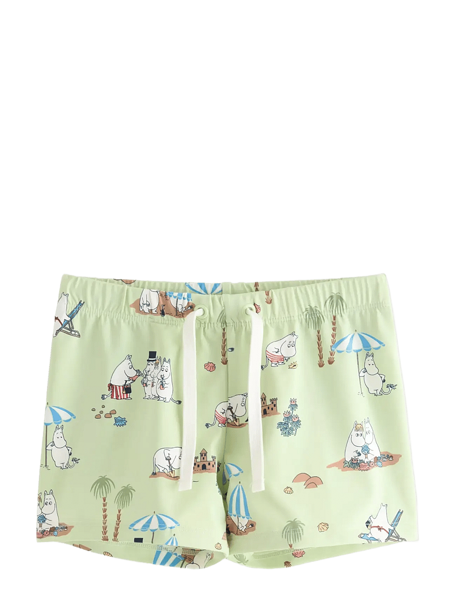 Lindex - Moomin swim trunks - badehosen - light green - 0
