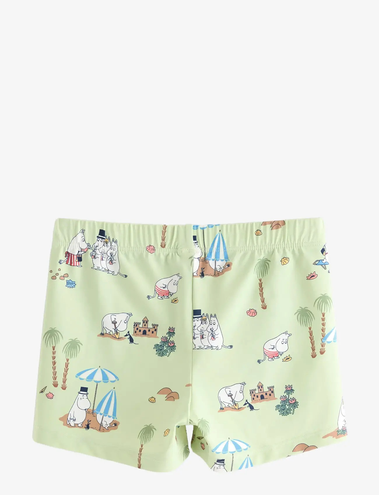 Lindex - Moomin swim trunks - swimshorts - light green - 1