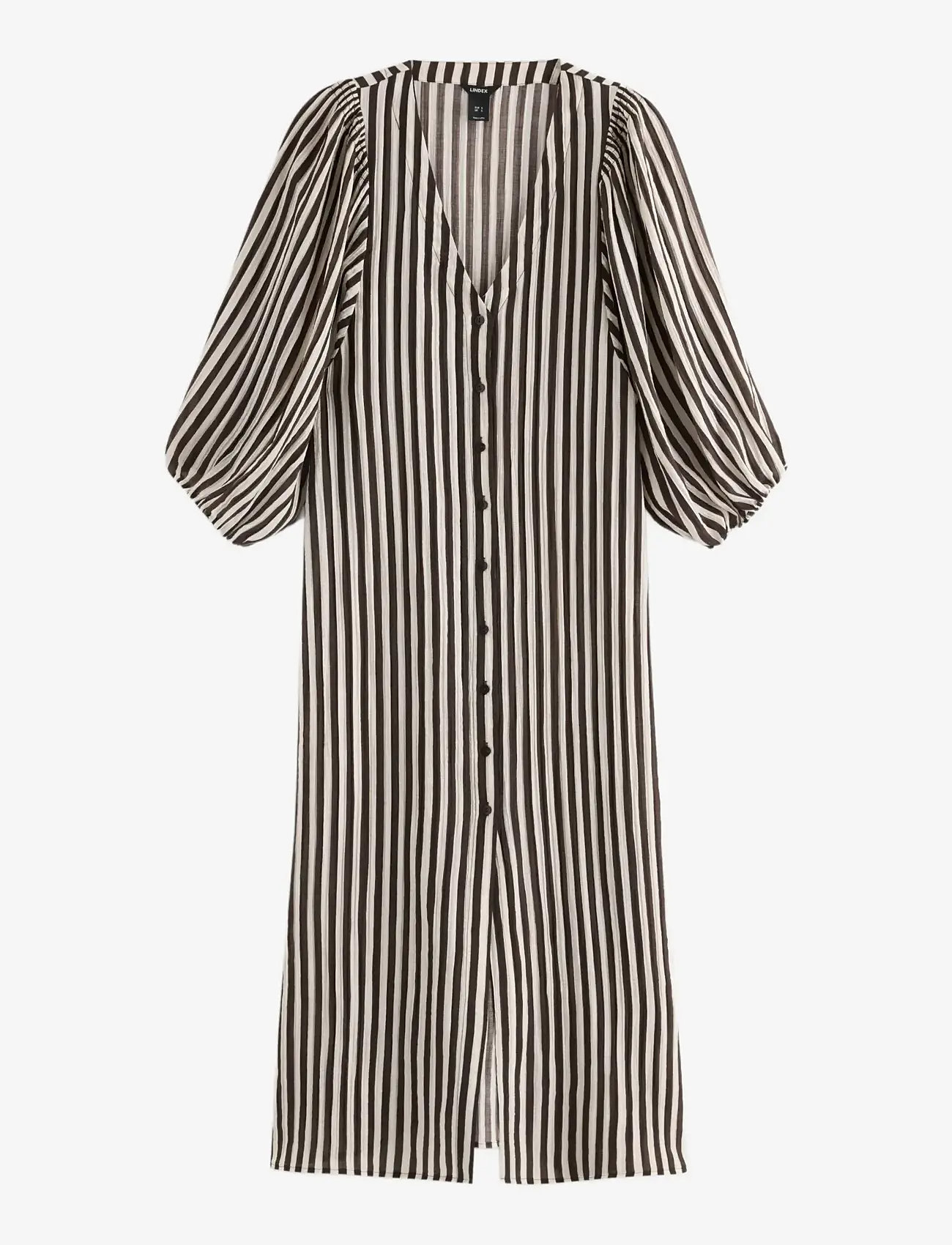 Lindex - Dress Olivia - skjortekjoler - dark brown - 1