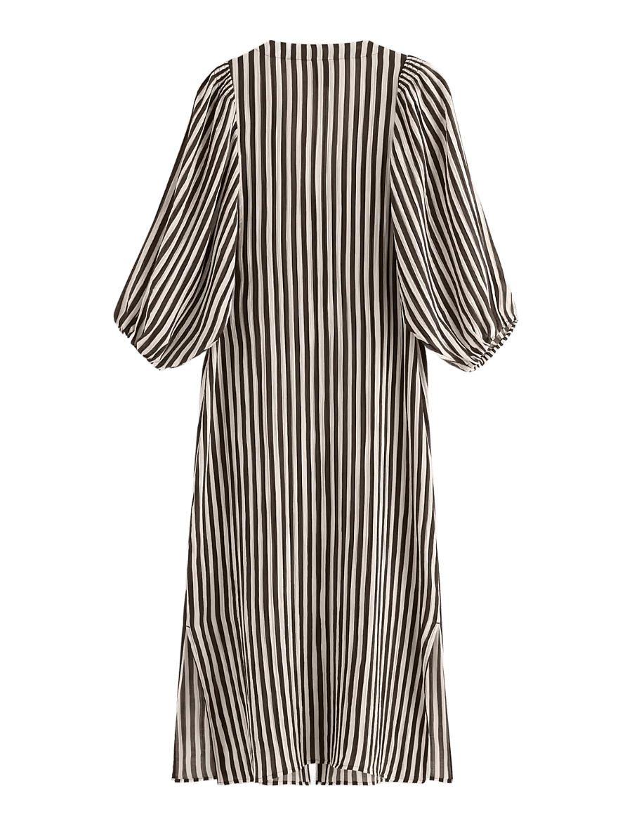 Lindex - Long-sleeved midi dress - hemdkleider - dark brown - 2
