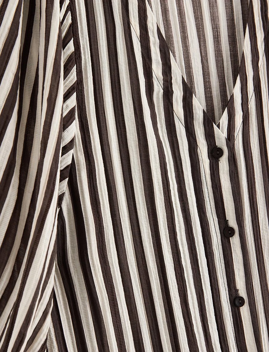Lindex - Long-sleeved midi dress - hemdkleider - dark brown - 5