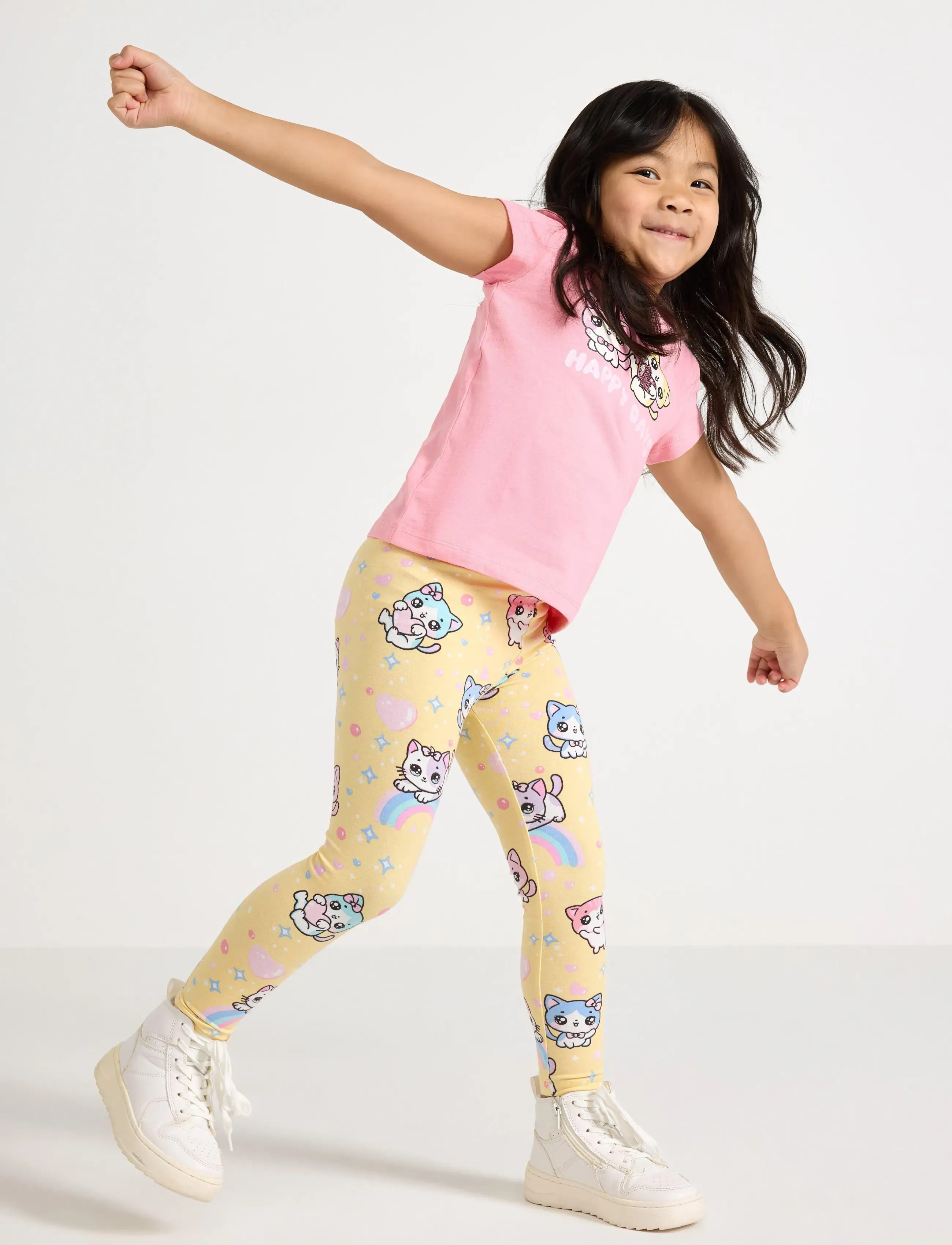 Lindex Leggings - Leggings - LIGHT YELLOW / yellow