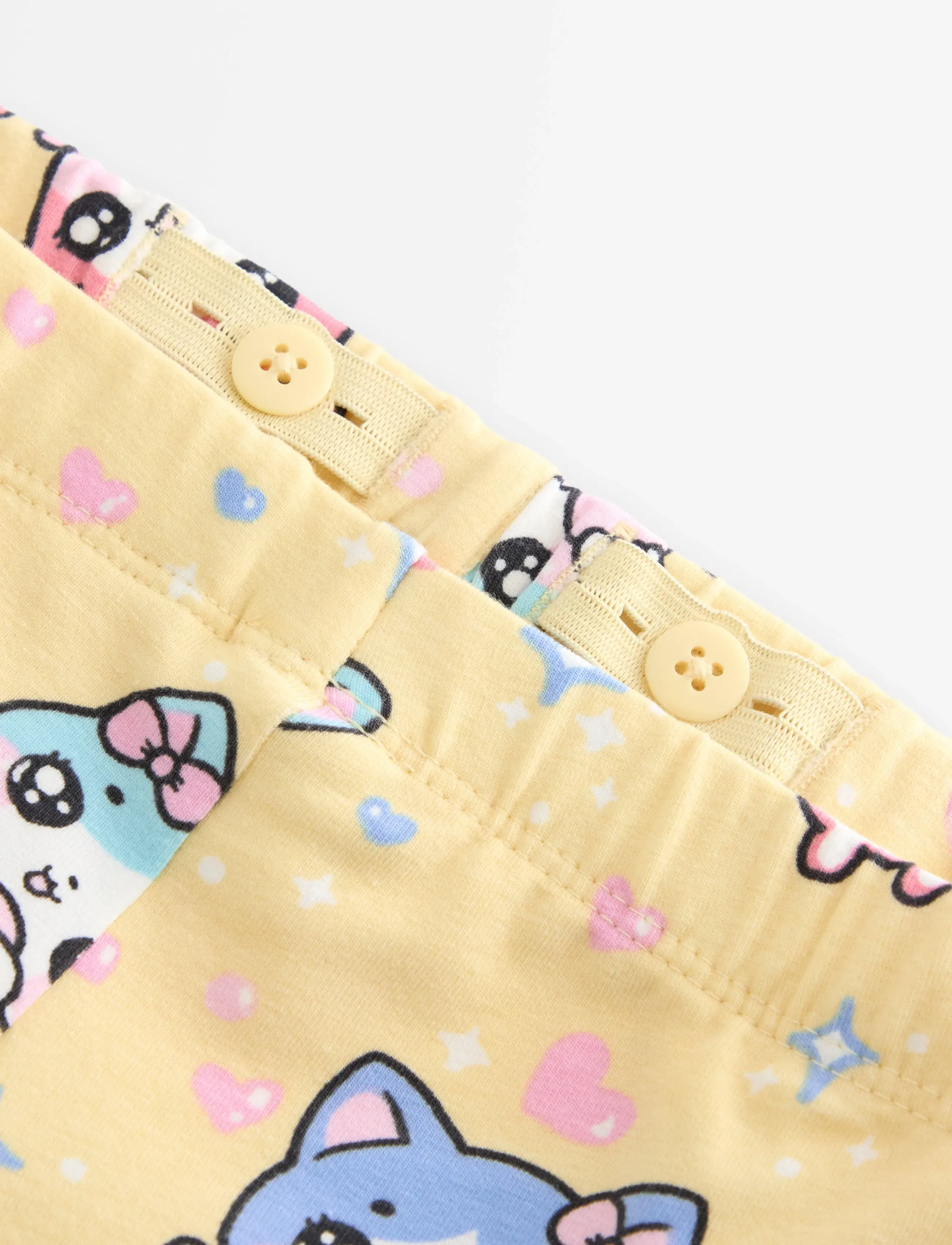 Lindex - Leggings SJ AOP cats and stars - light yellow - 5